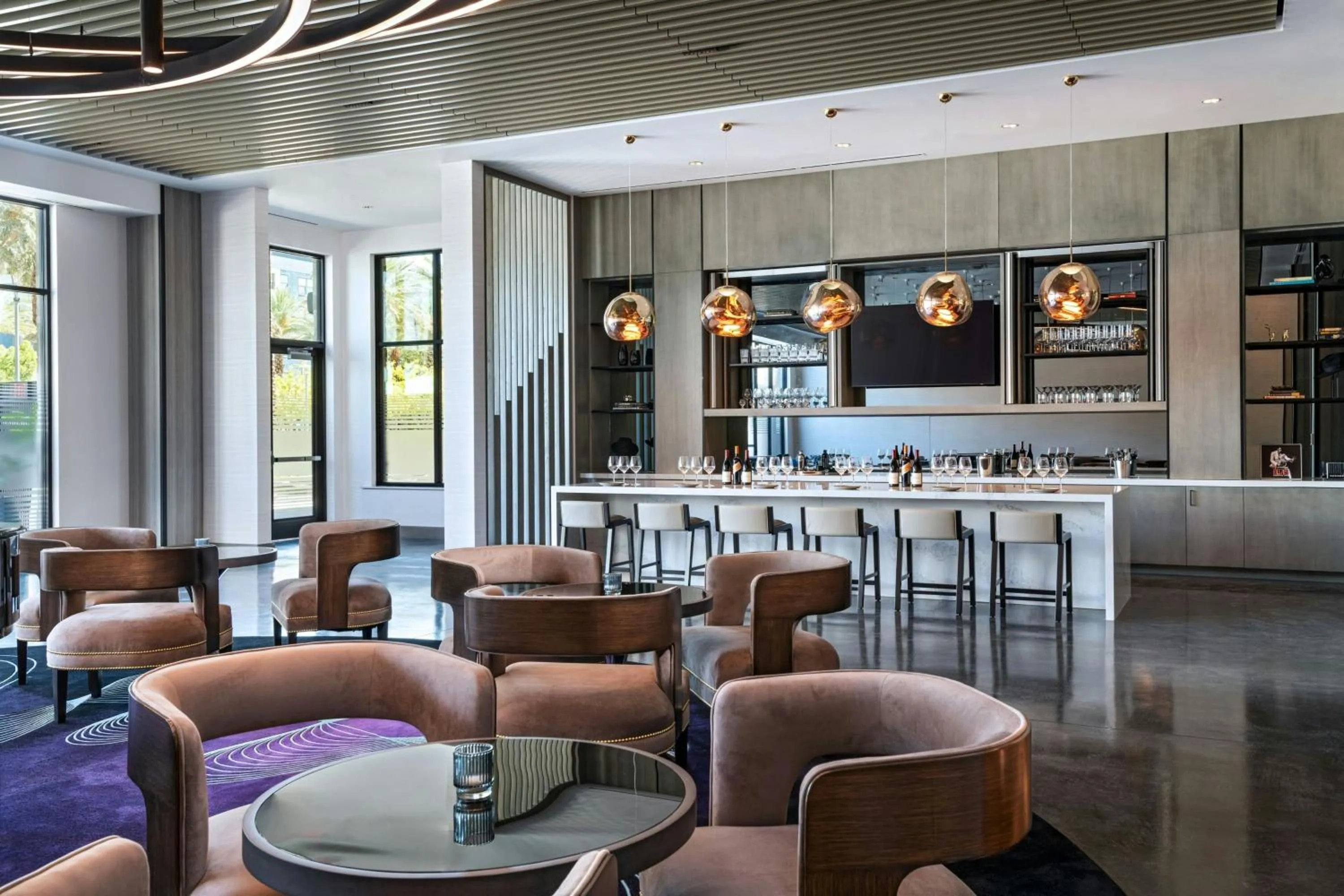 Lounge or bar in AC Hotel by Marriott Las Vegas Symphony Park