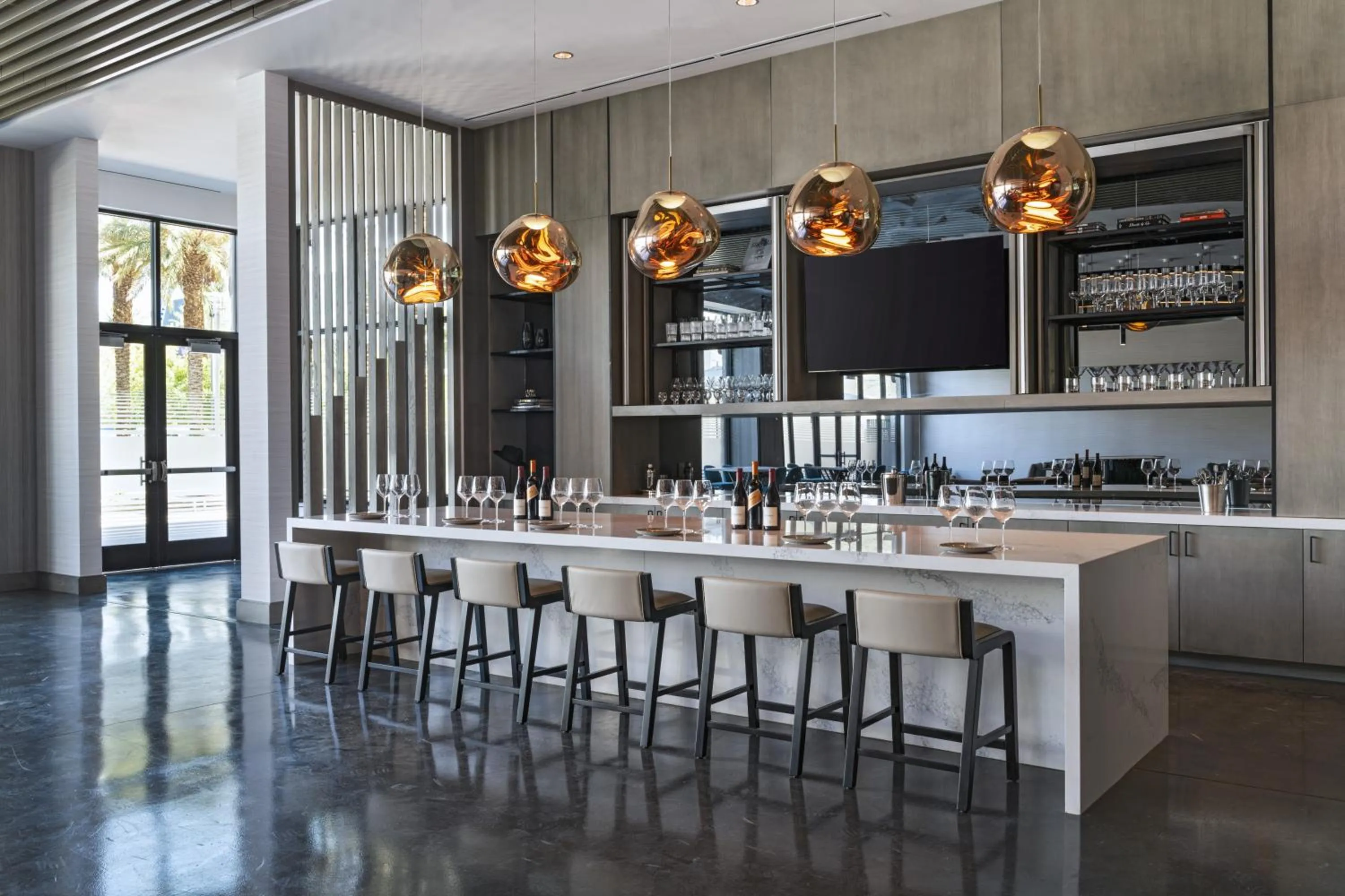 Lounge or bar in AC Hotel by Marriott Las Vegas Symphony Park