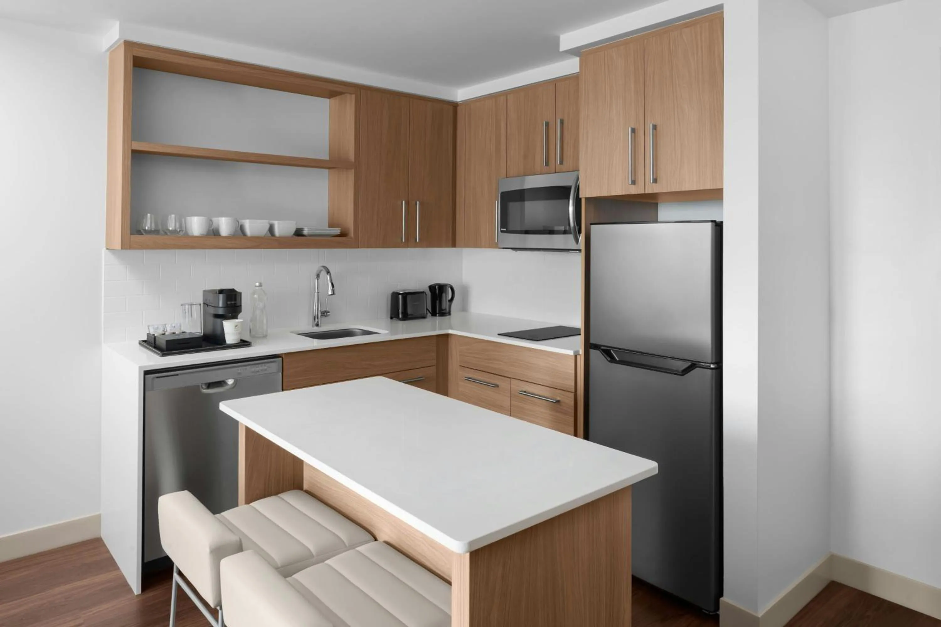 Bedroom in Element Calgary Downtown