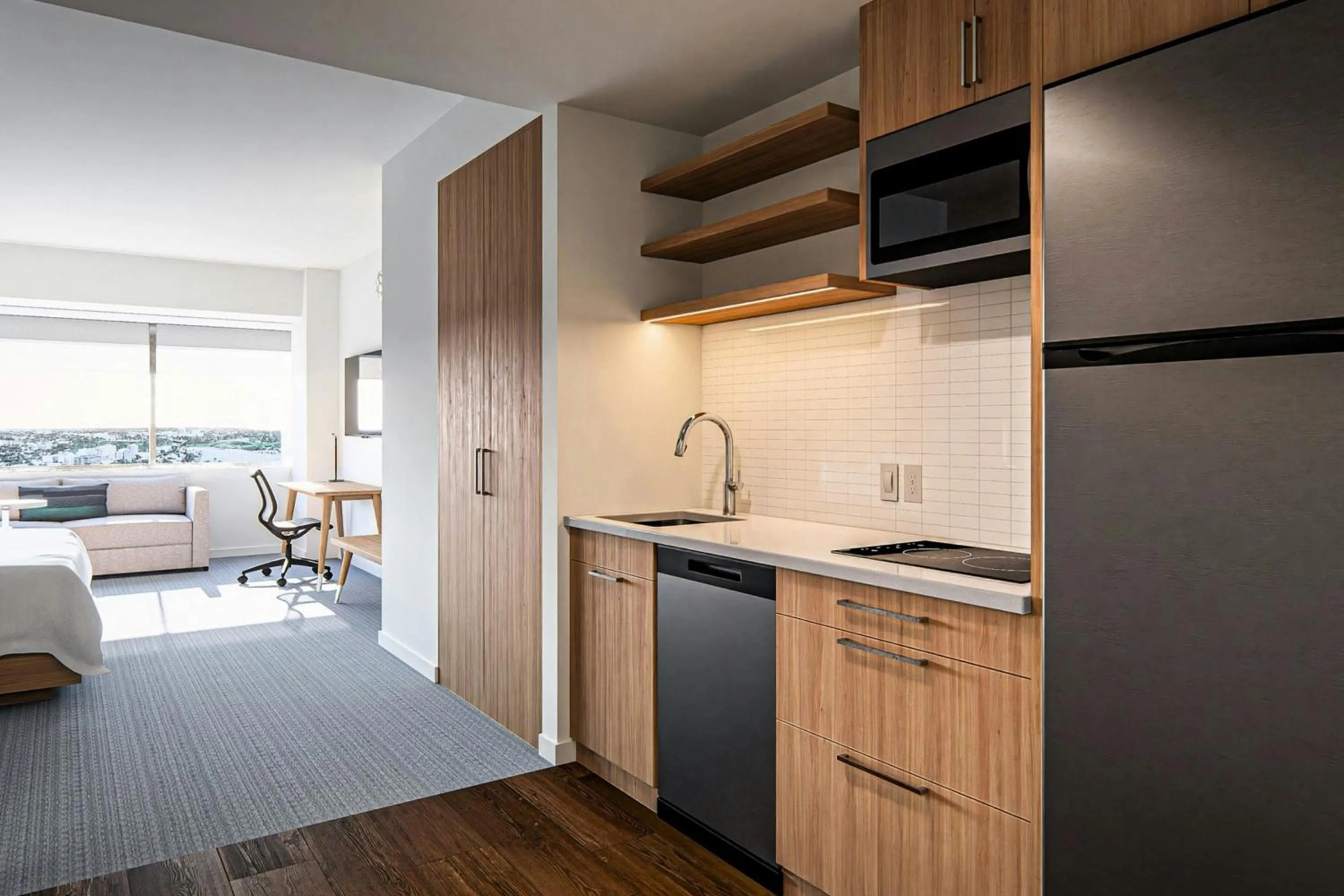 Kitchen or kitchenette in Element Calgary Downtown