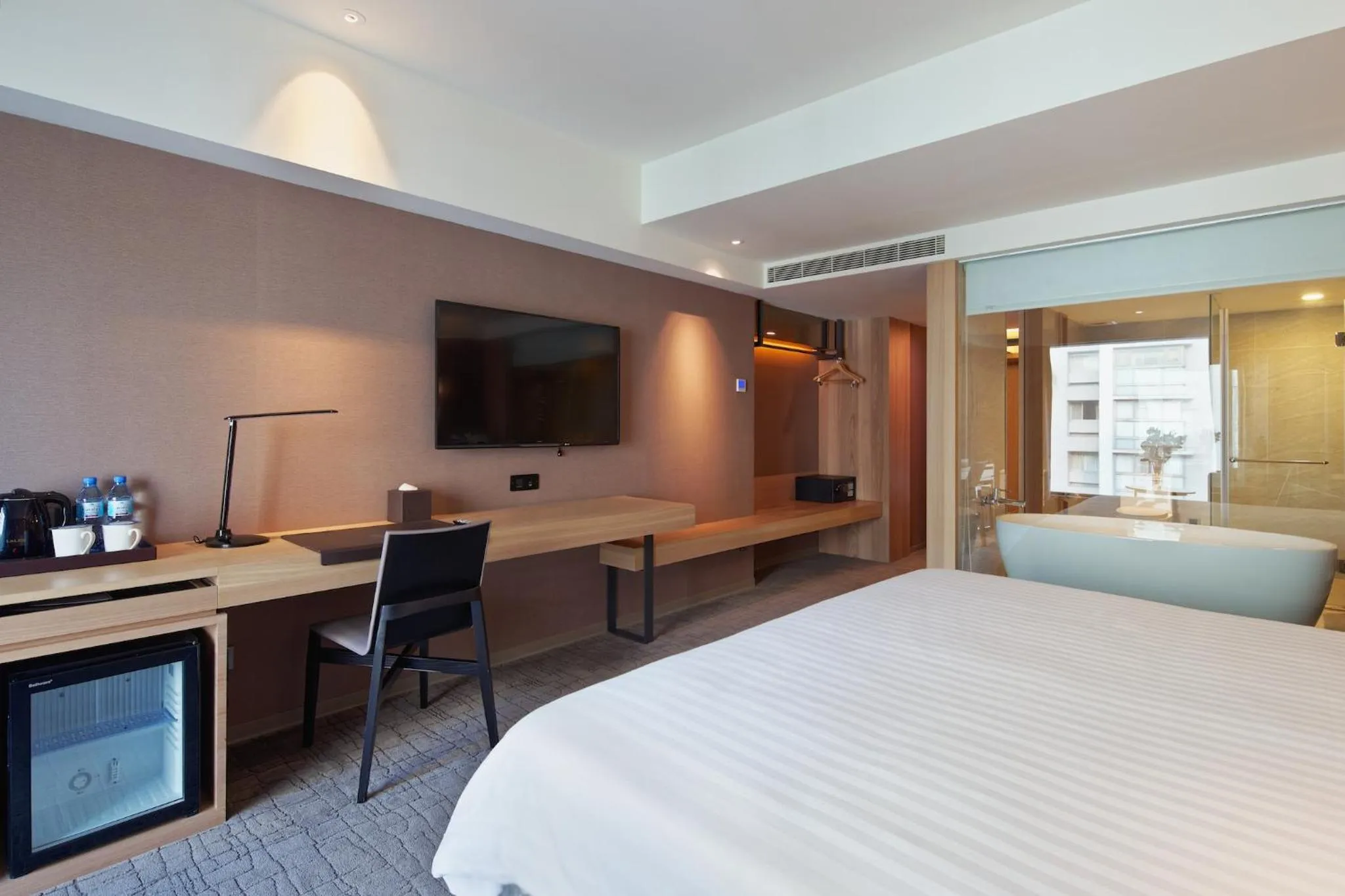 Bed in CHECK inn SELECT Taipei NeiHu