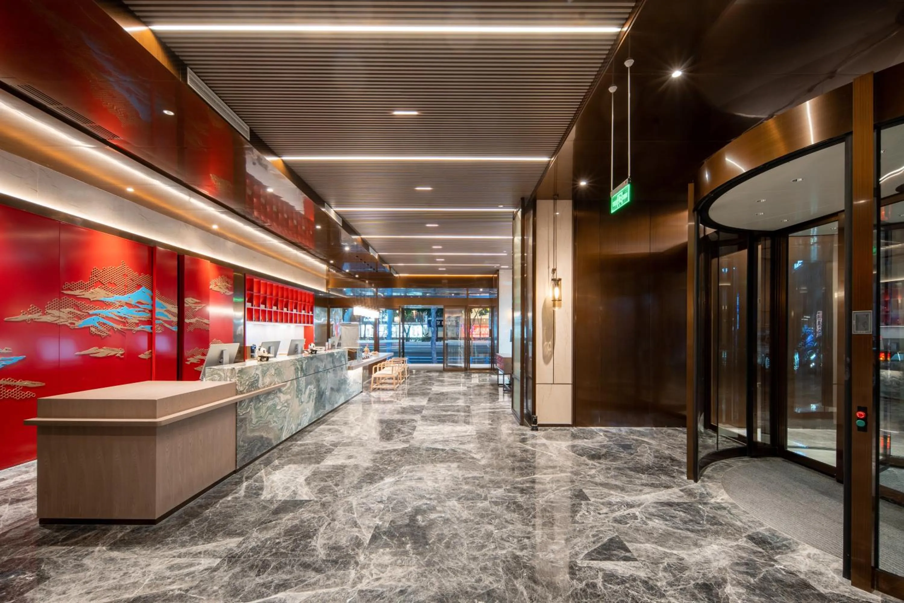 Lobby or reception in Echeng Hotel Chengdu Chunxi Road Taikoo Li