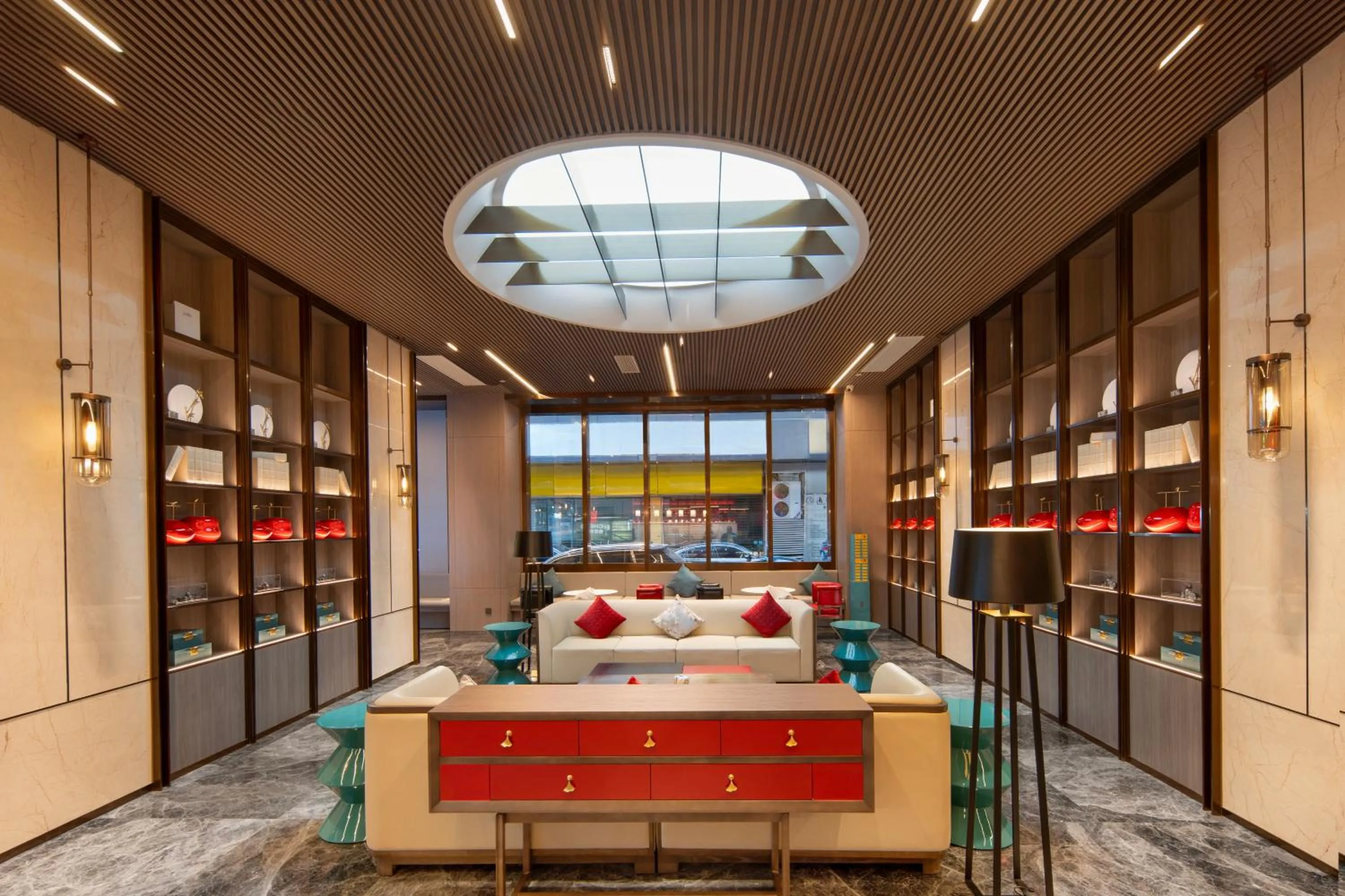 Seating area in Echeng Hotel Chengdu Chunxi Road Taikoo Li