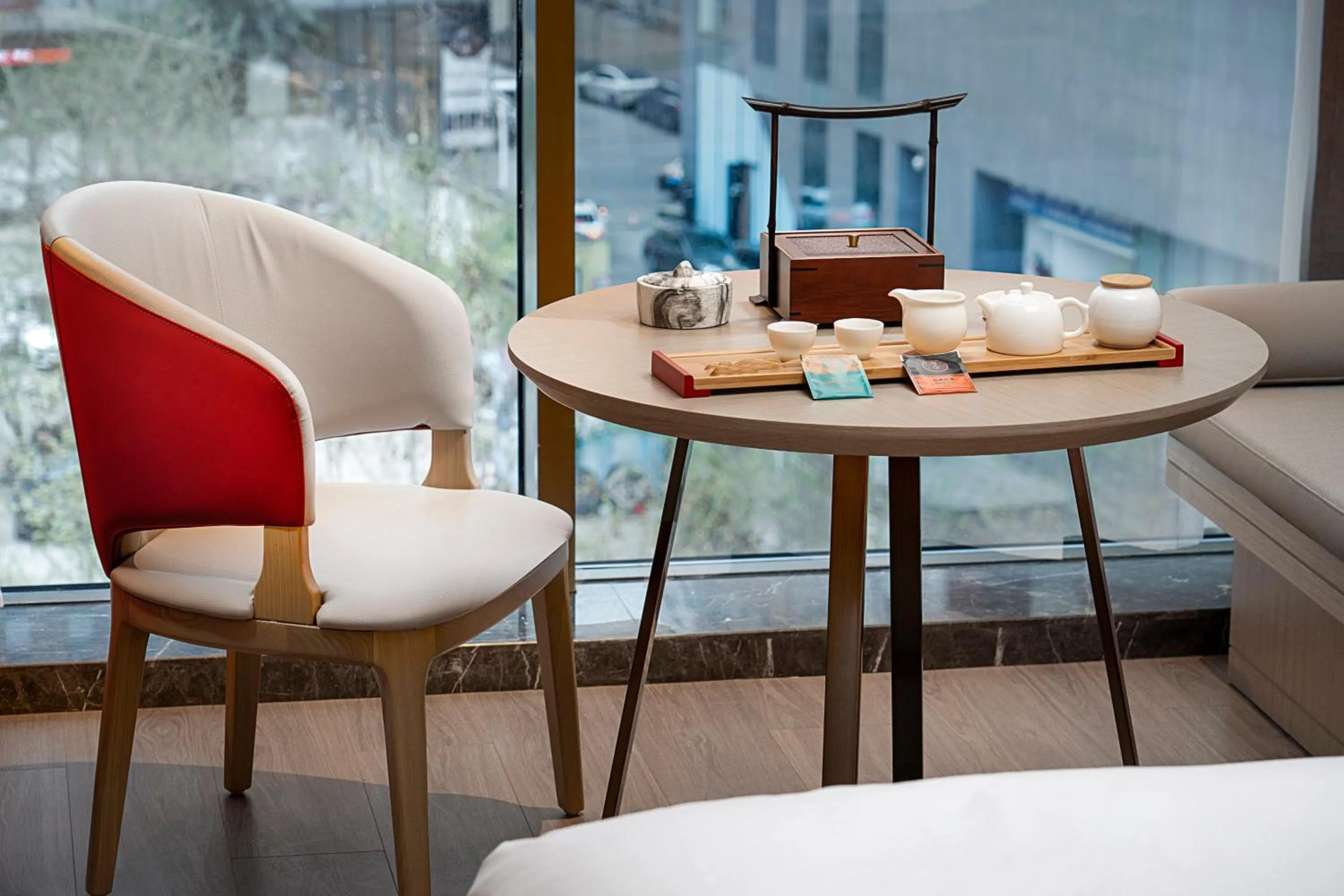 Seating area in Echeng Hotel Chengdu Chunxi Road Taikoo Li