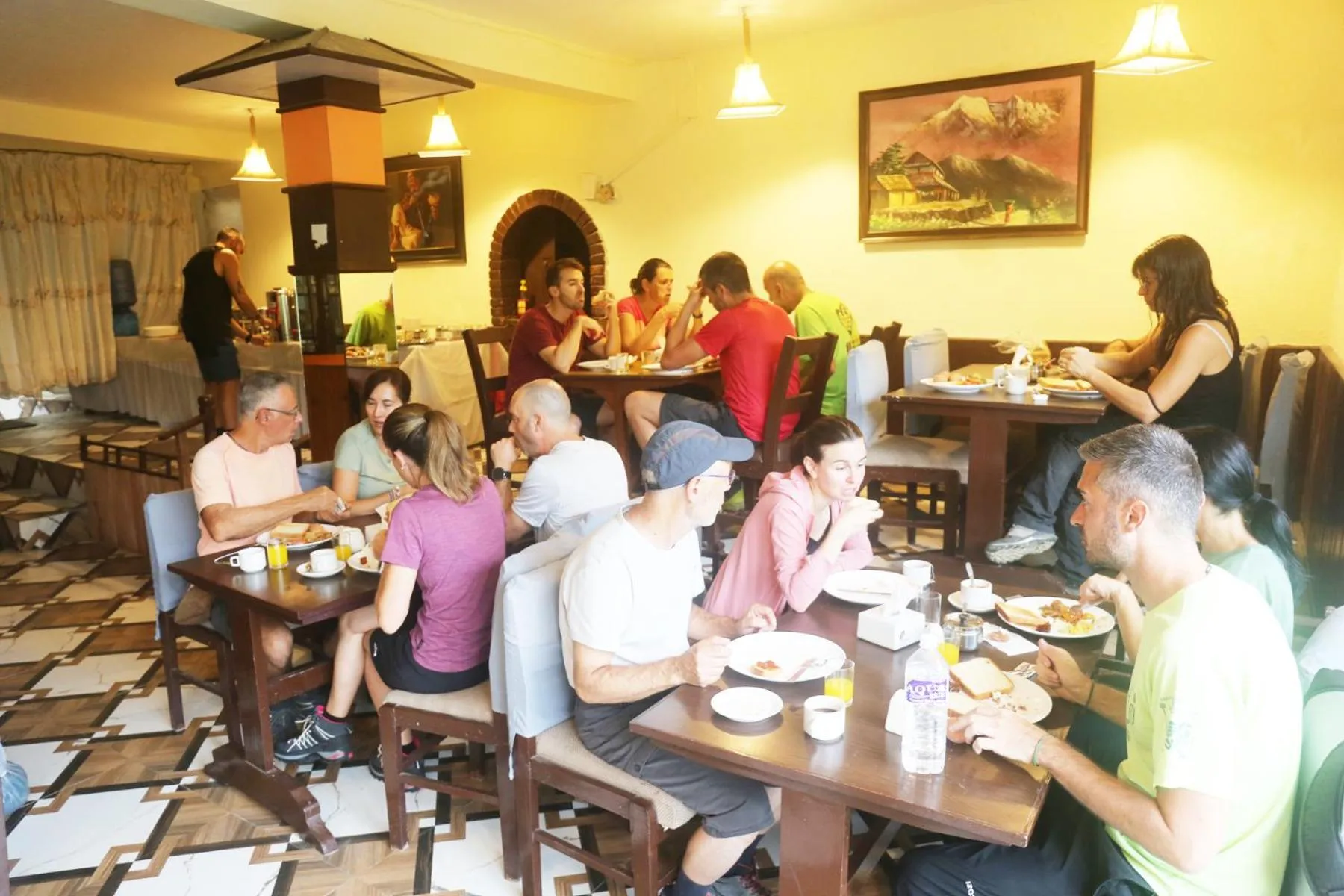 group of guests in Hotel M&D Suites