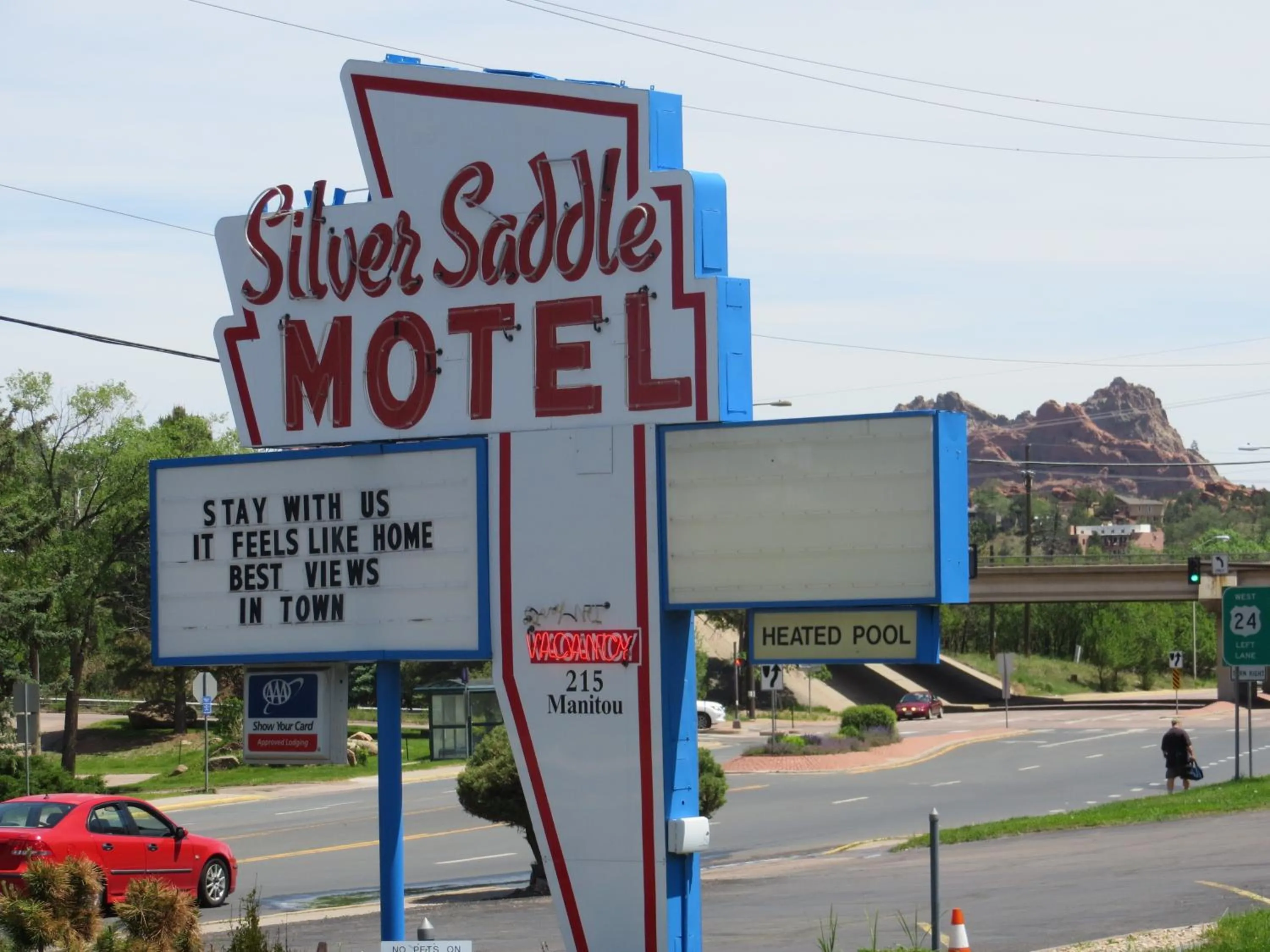 Property logo or sign in Silver Saddle Motel