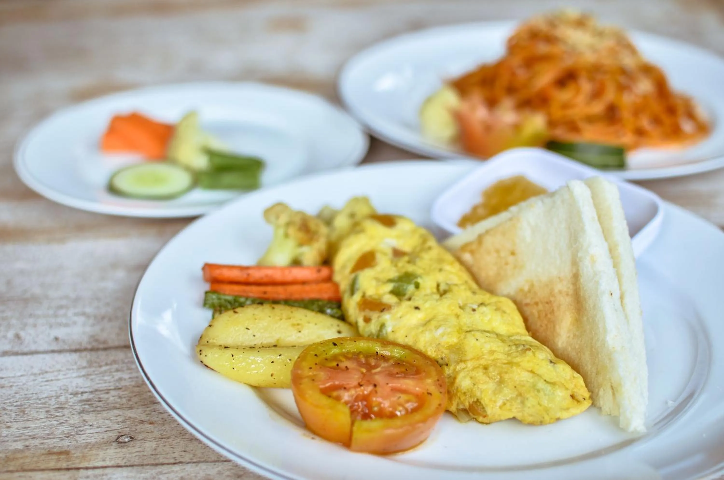 Continental breakfast in Palm Garden Bali