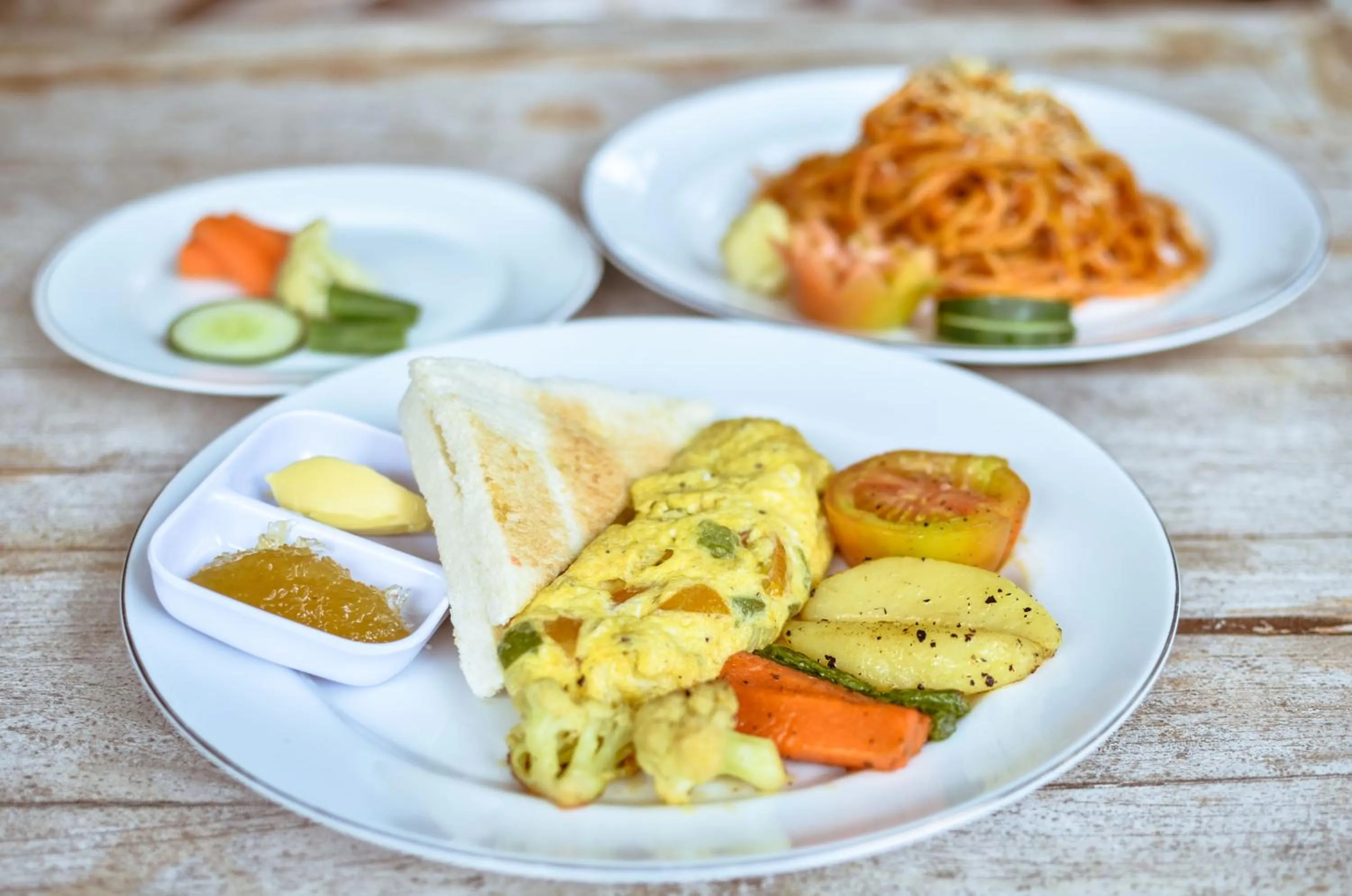Continental breakfast in Palm Garden Bali