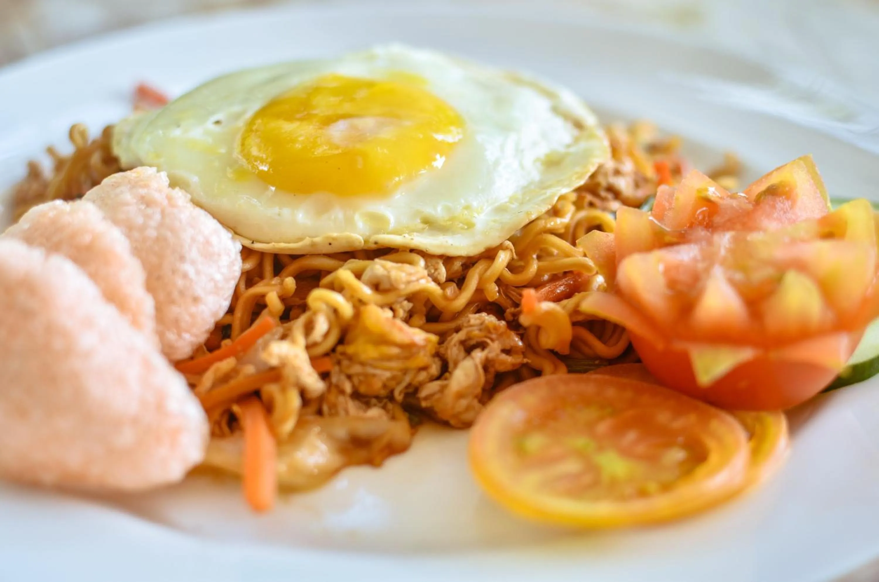 Asian breakfast in Palm Garden Bali