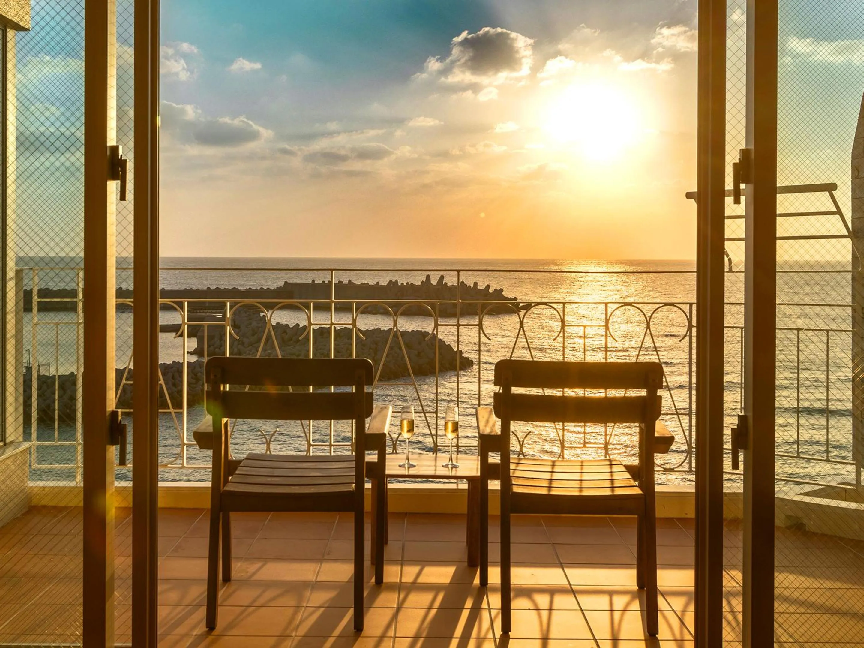 Sea view in Umi No Terrace Yomitan Toya