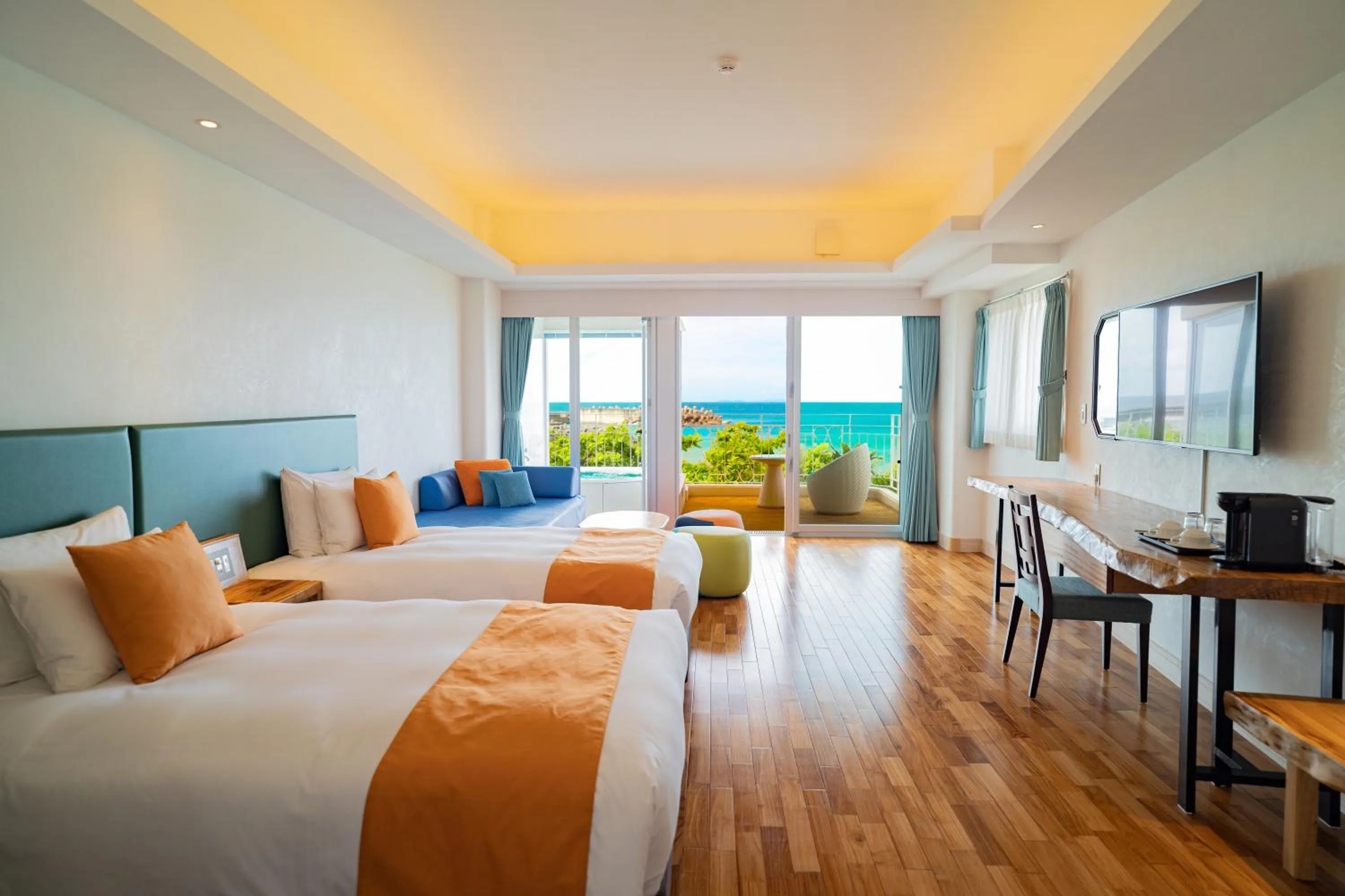 Photo of the whole room in Umi No Terrace Yomitan Toya