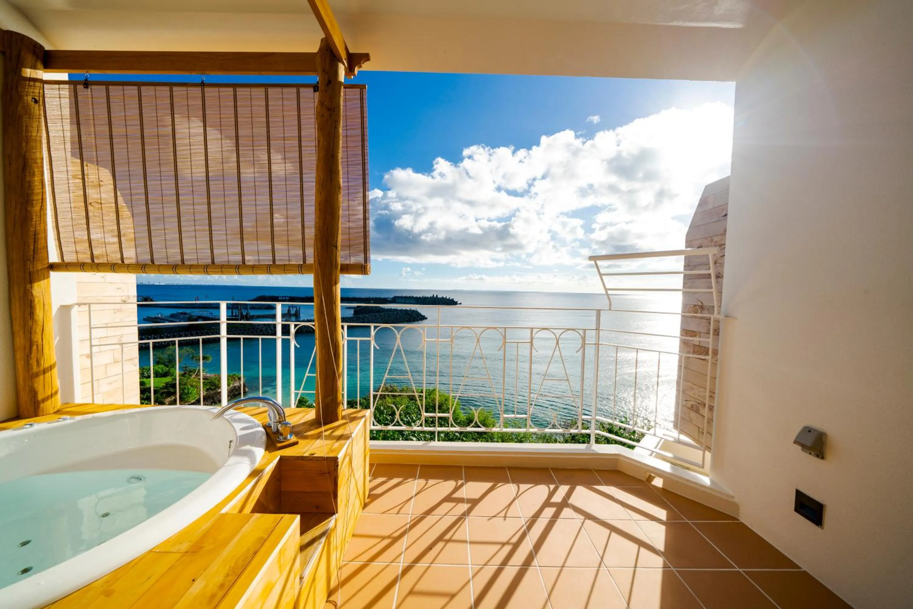 Balcony/Terrace in Umi No Terrace Yomitan Toya