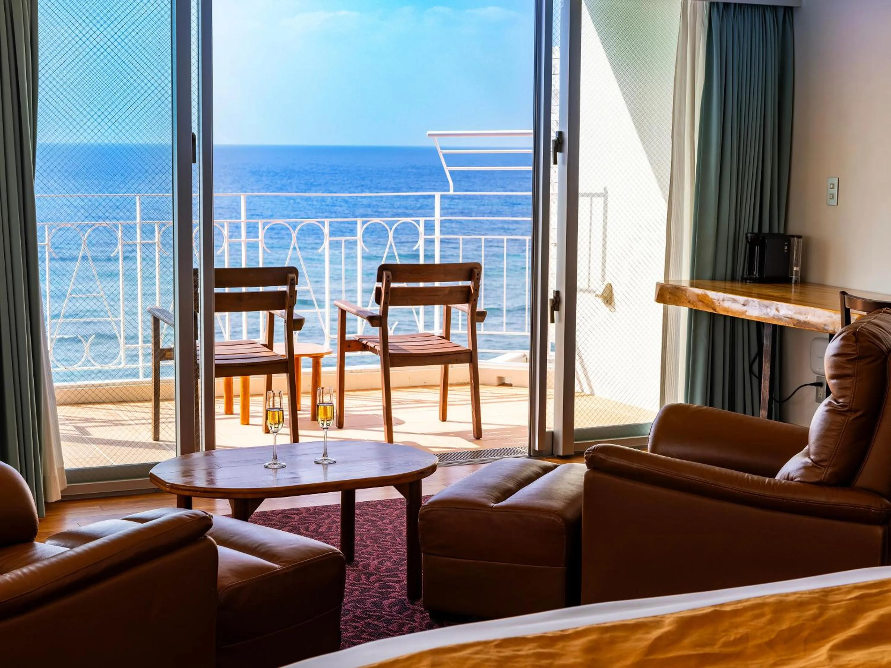 Sea view in Umi No Terrace Yomitan Toya