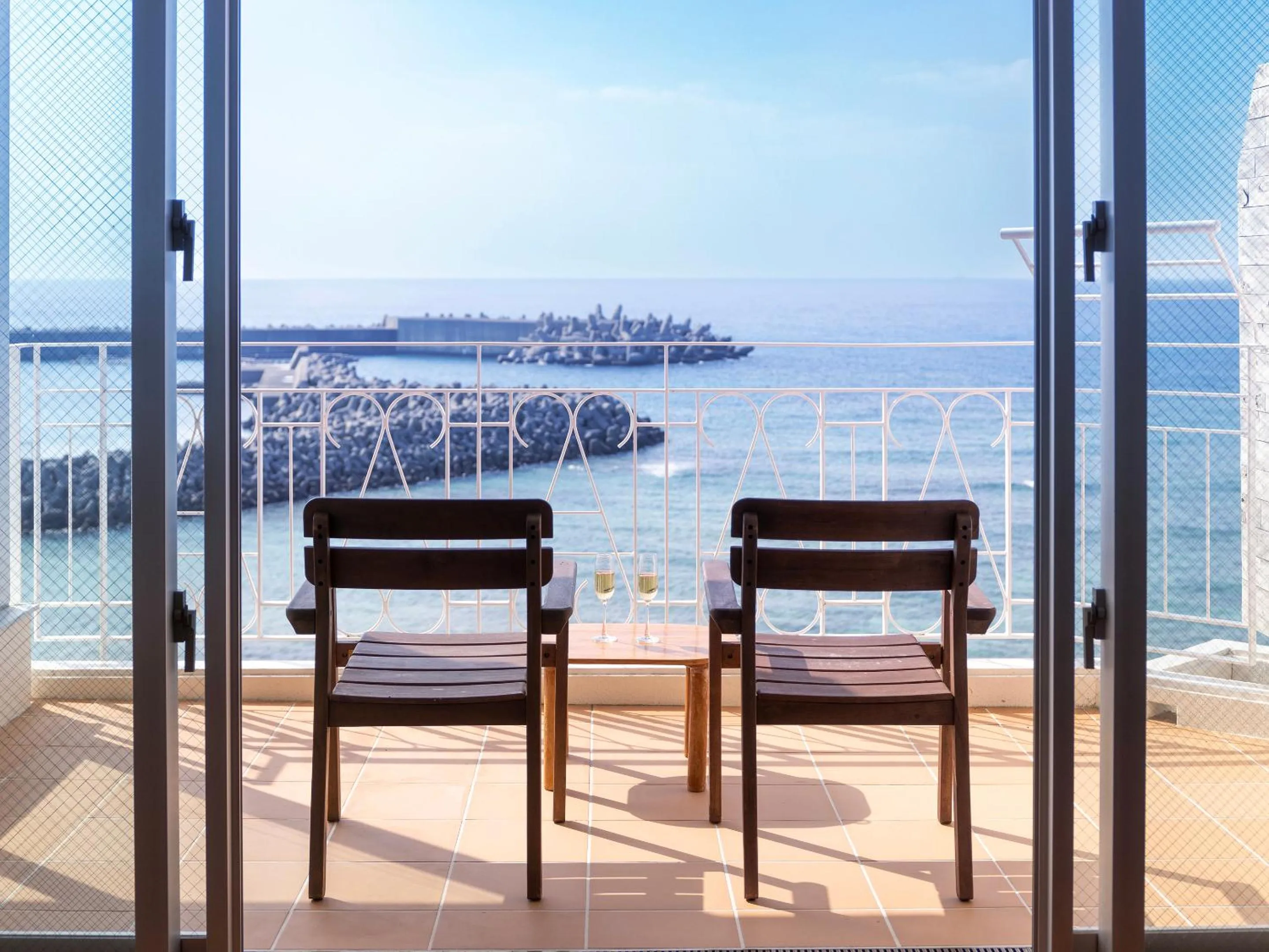 Sea view in Umi No Terrace Yomitan Toya