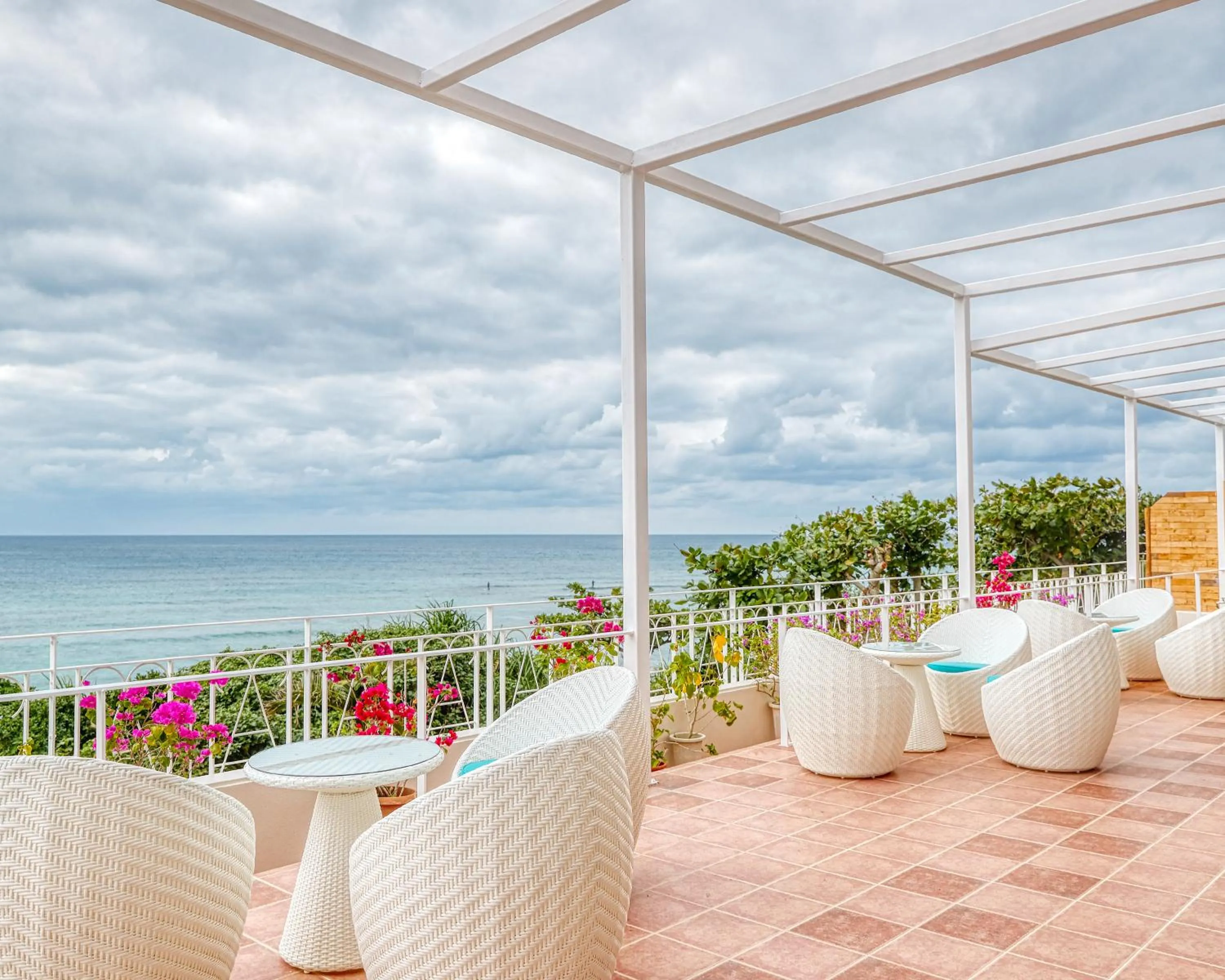 Balcony/Terrace in Umi No Terrace Yomitan Toya