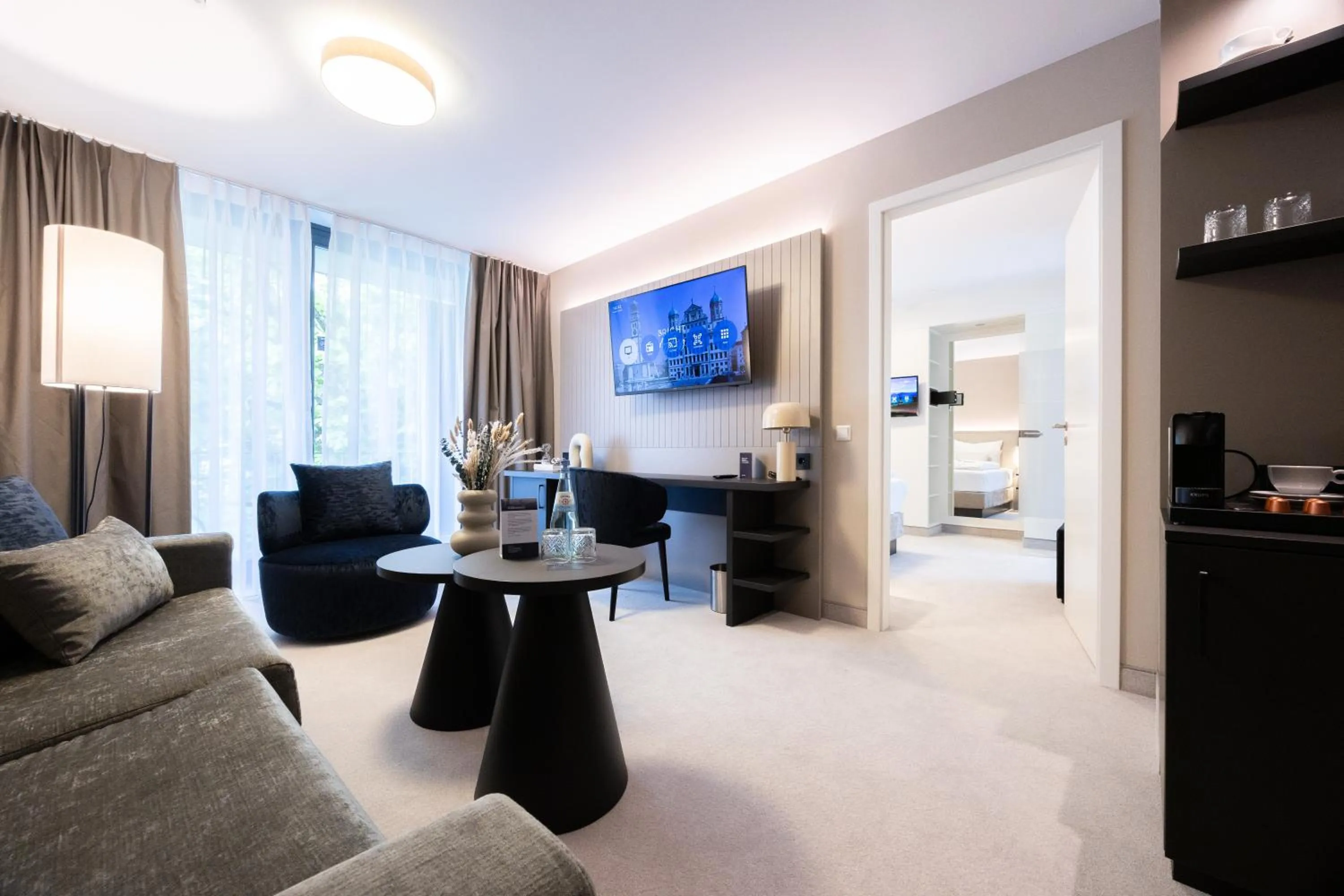 Bed in Digital Hotel Kronjuwel by BRIGHT Waldkirch - Self Check-in