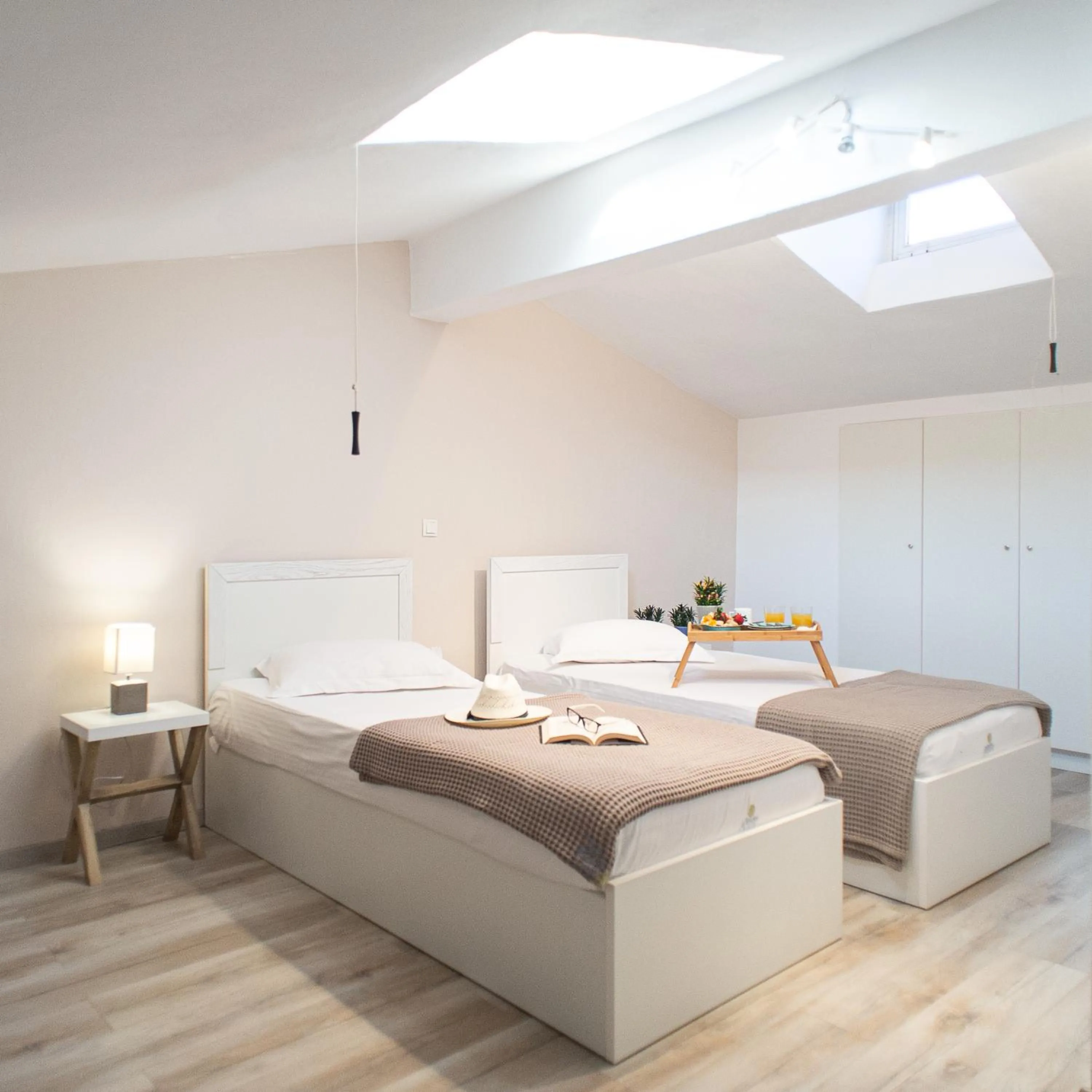 Bed in Anny's Residences & Suites