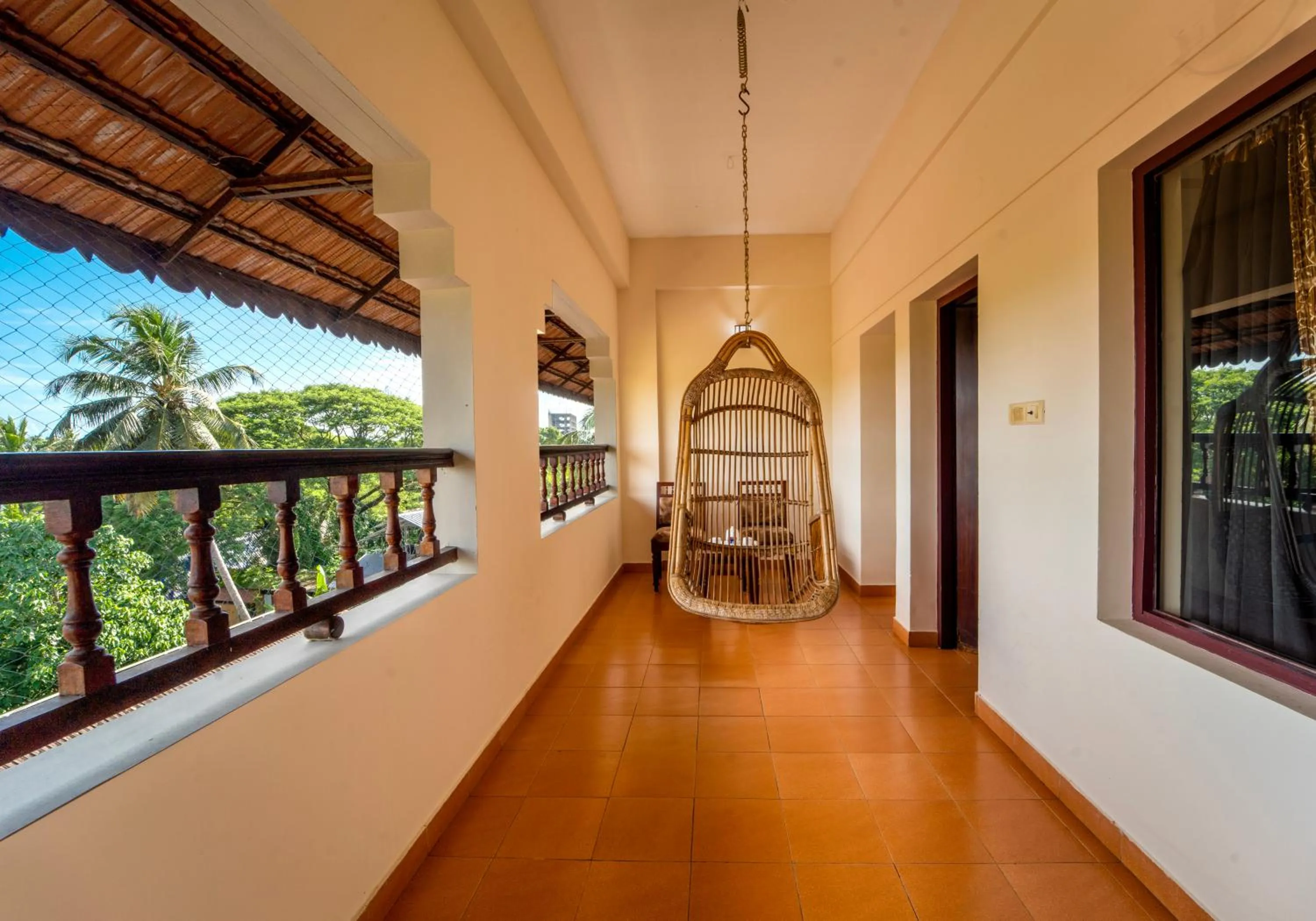 Balcony/Terrace in Pagoda Resorts Alleppey