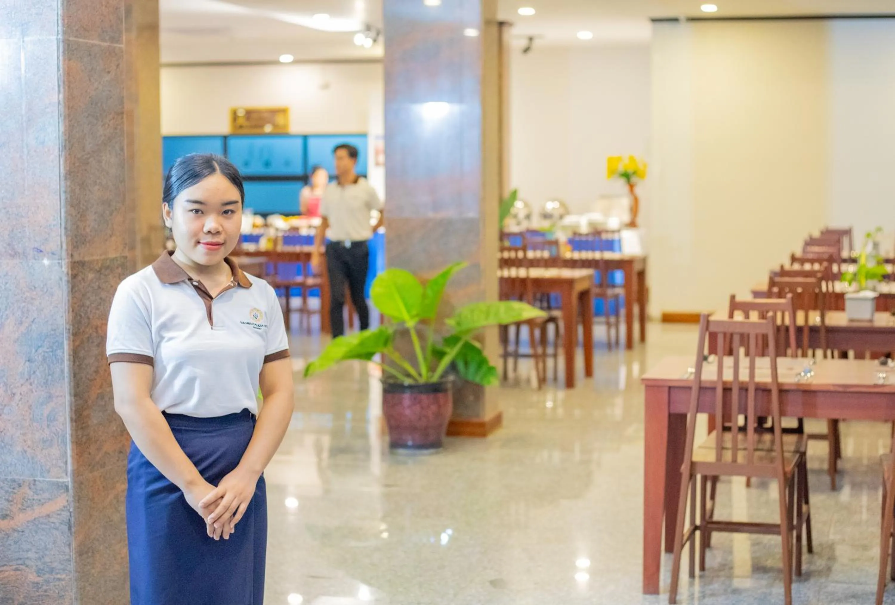 Staff in Sisombat Plaza Hotel