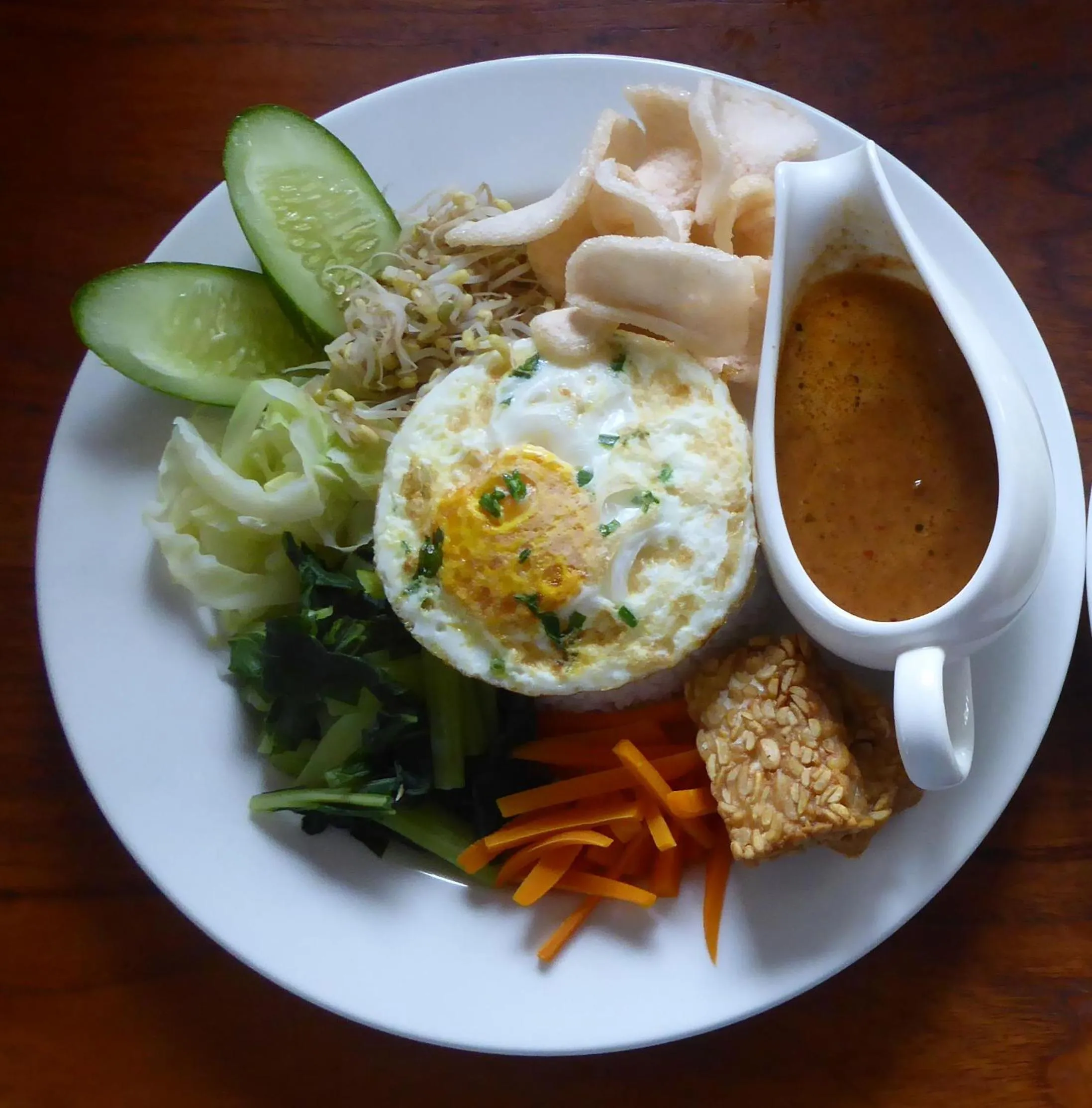 Asian breakfast in Rumah Kita Villa/hotel