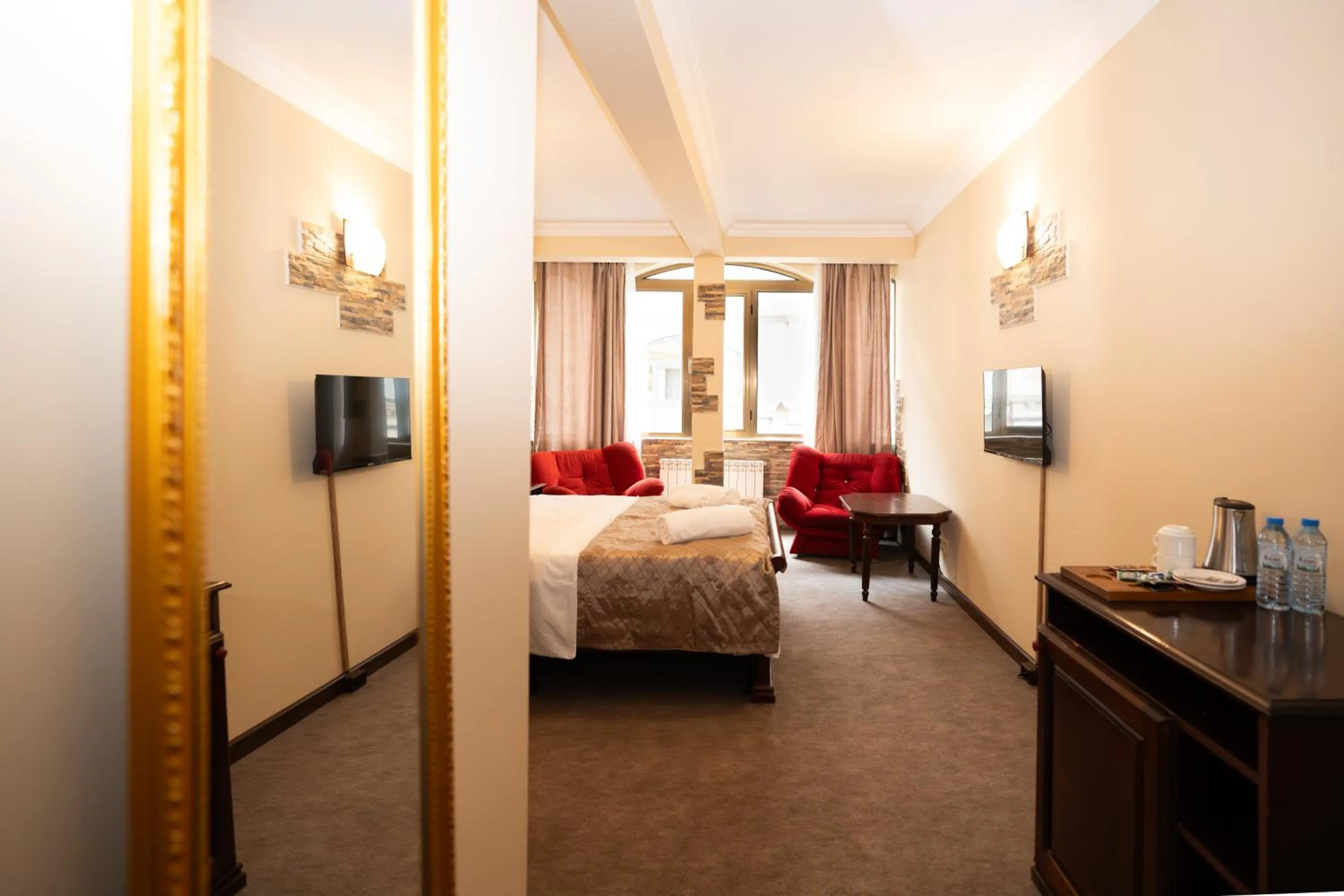 View (from property/room), Bed in Ritsa Boutique Hotel