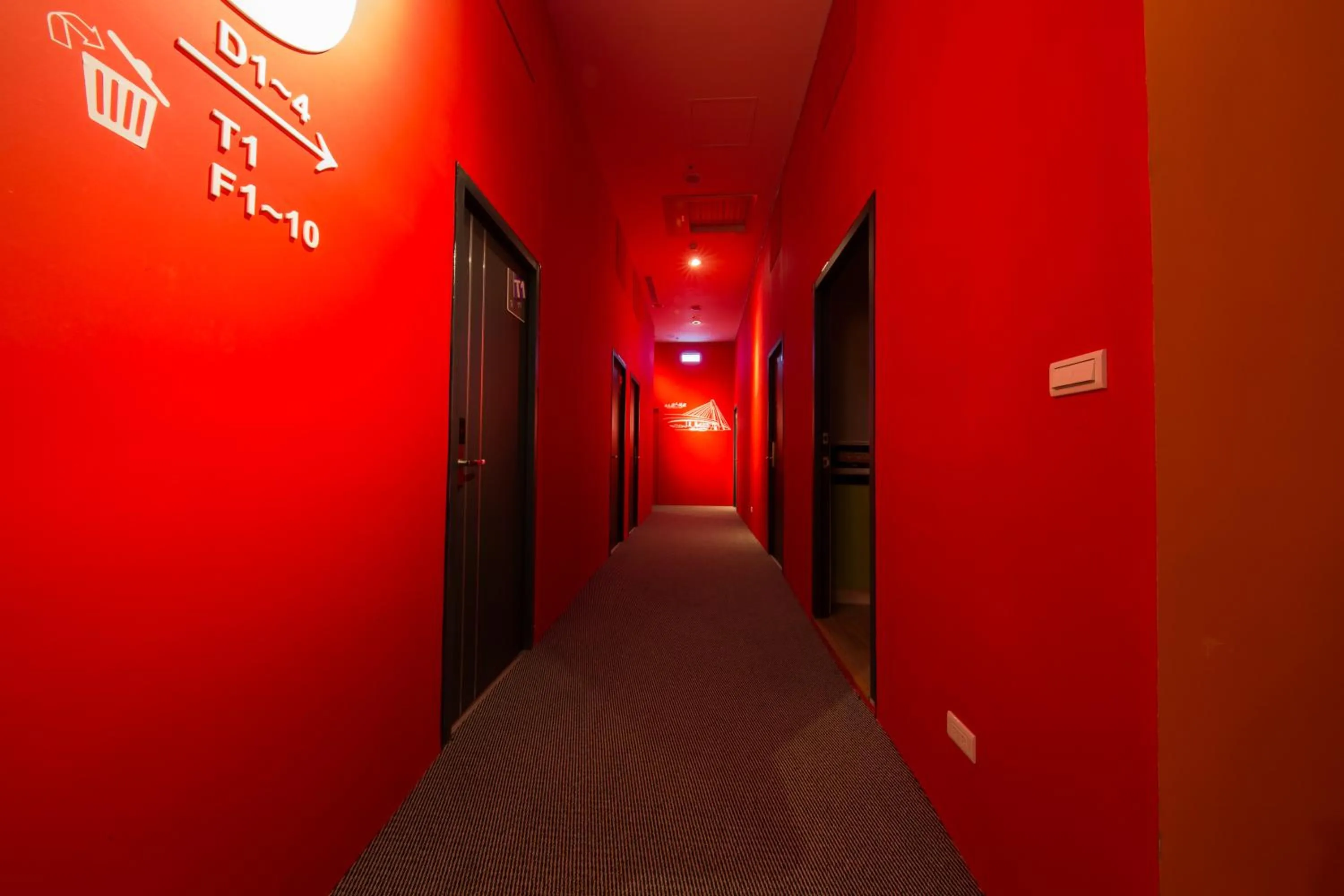 Decorative detail in SleepBox Hostel