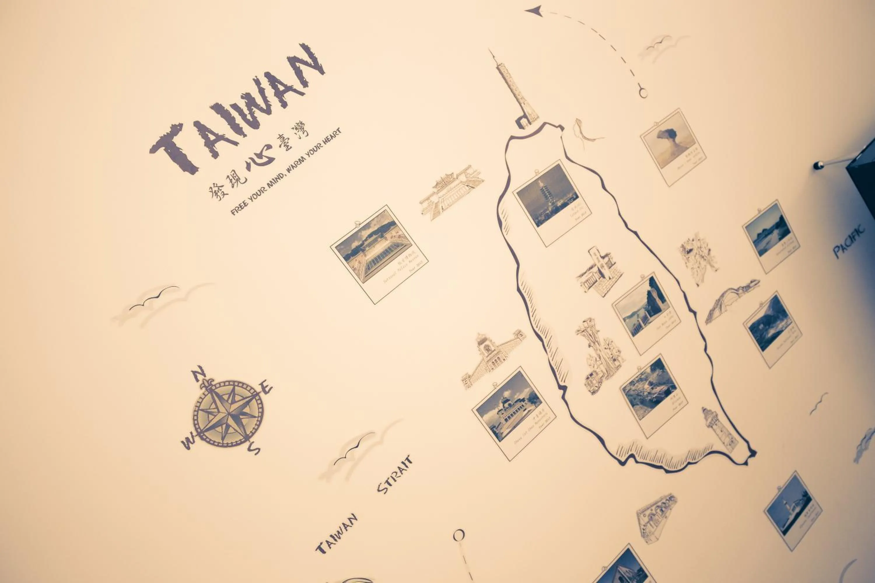 Decorative detail in SleepBox Hostel