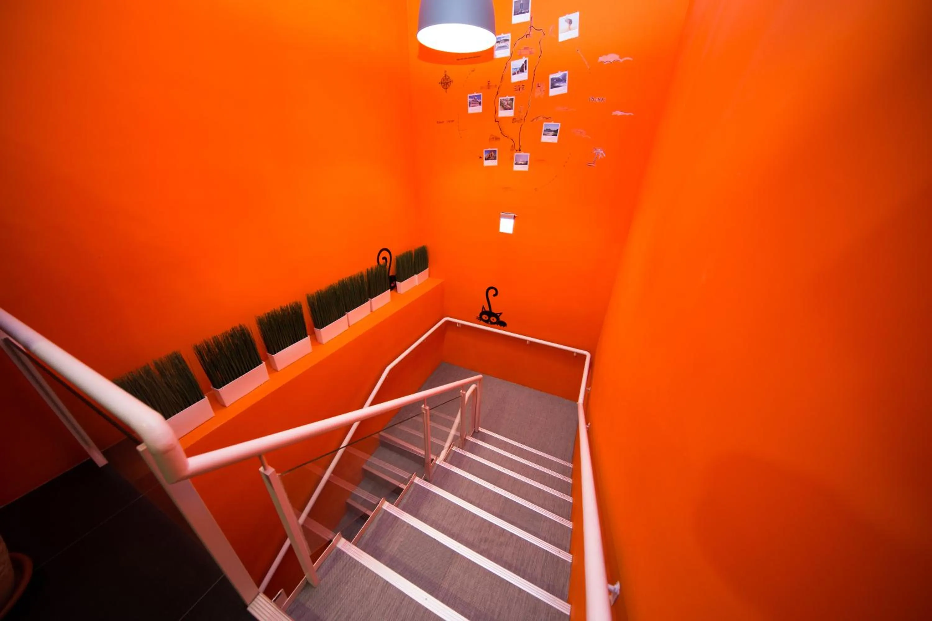 Decorative detail in SleepBox Hostel