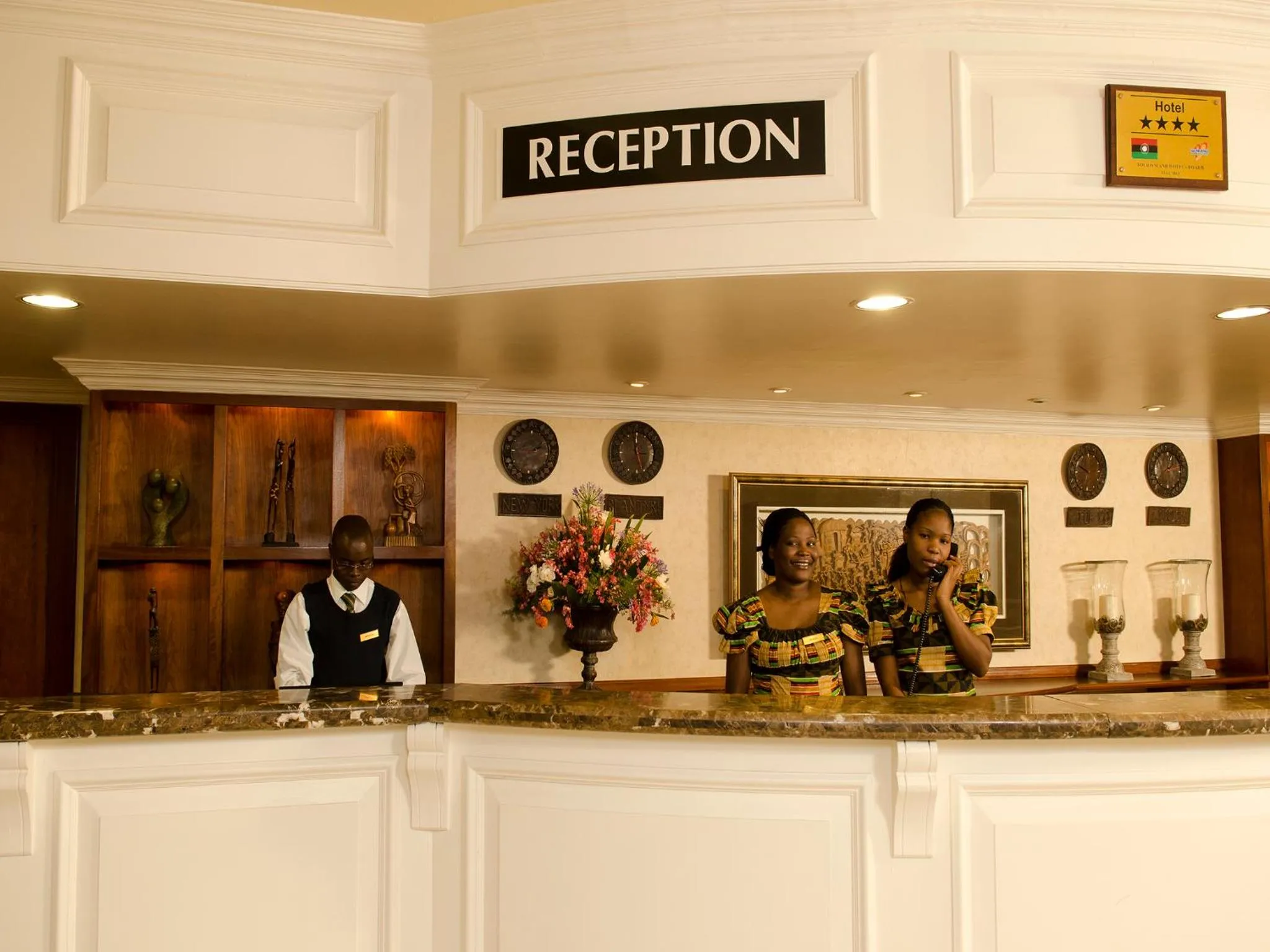 Staff in Sunbird Mount Soche