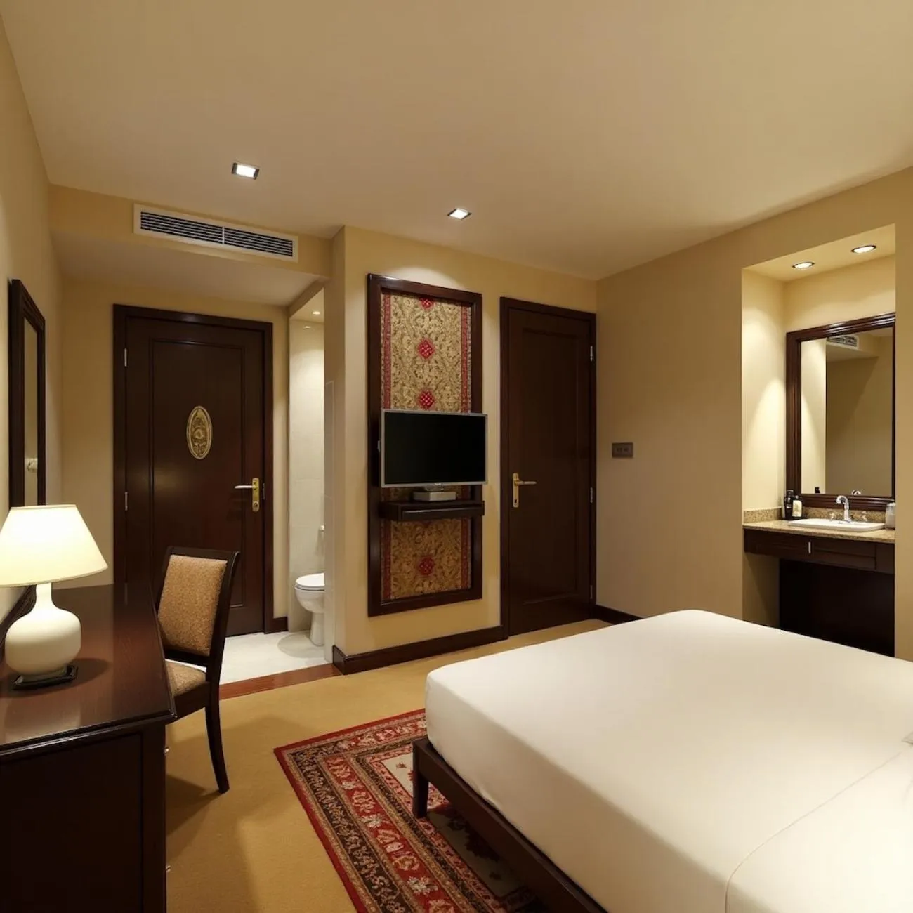 Photo of the whole room, Bed in Hotel Urban Royale - IGI Airport Delhi