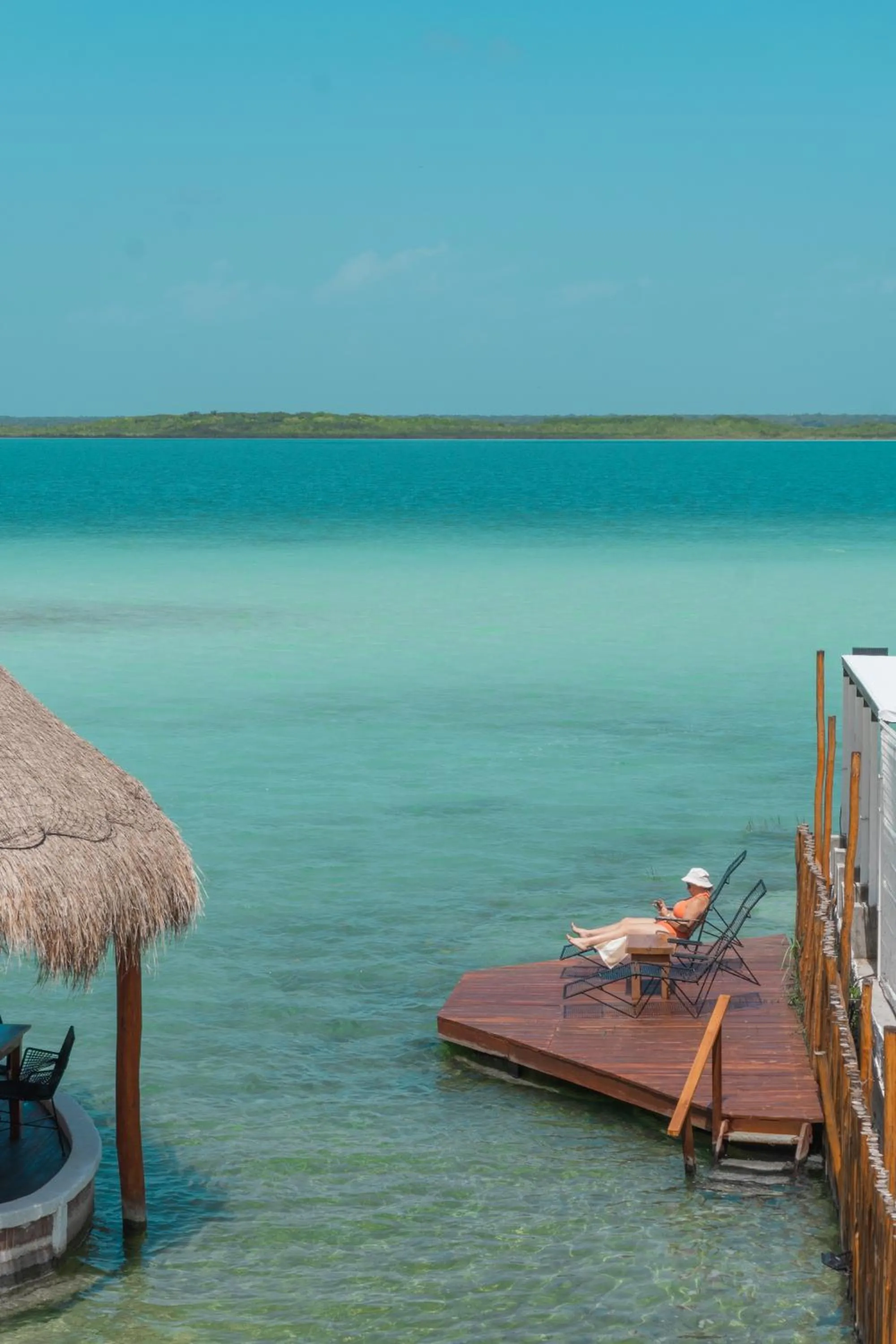 Lake view in Hotel Solana Bacalar Lakefront