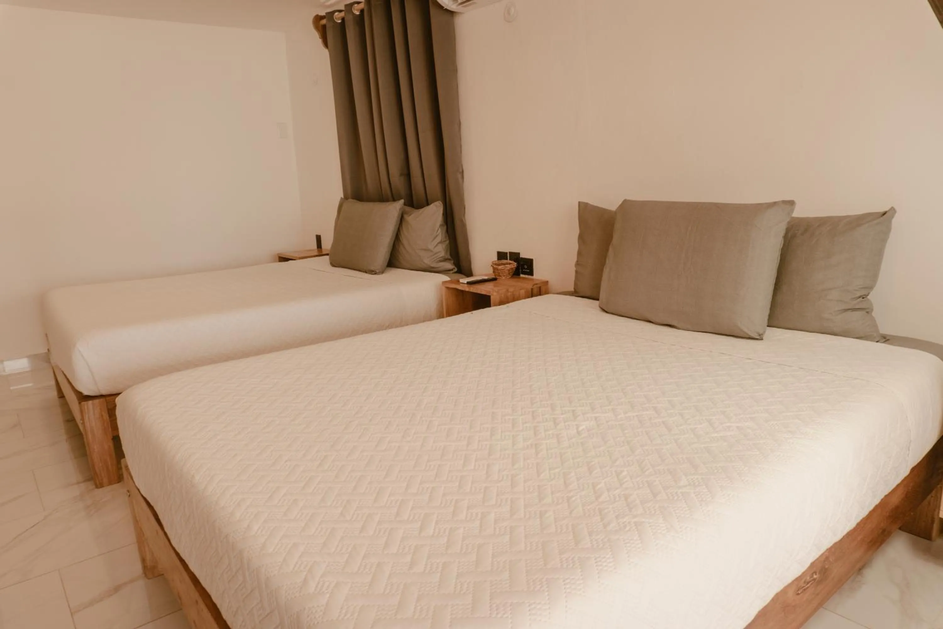 Bed in Hotel Solana Bacalar Lakefront