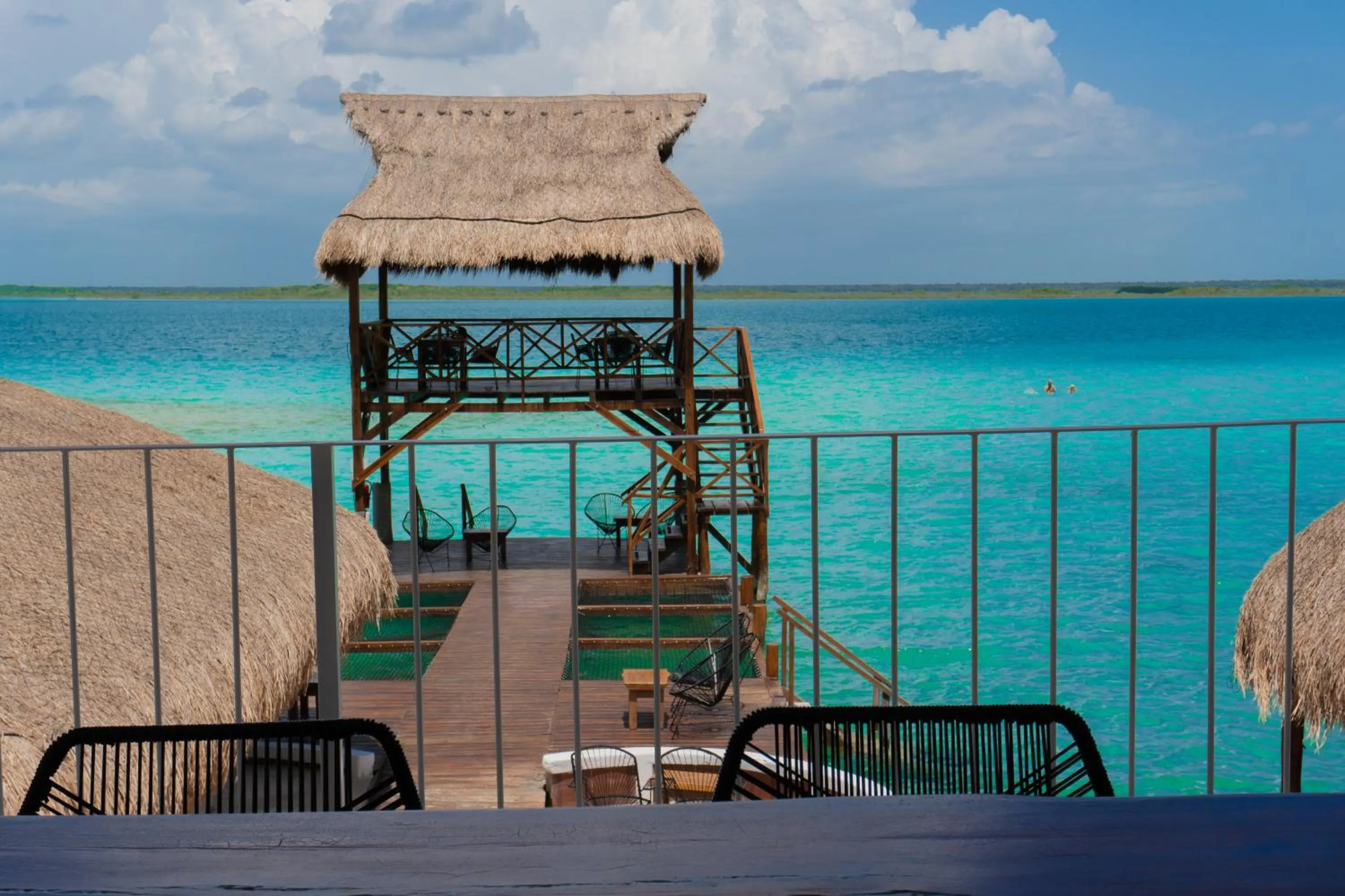 Lake view in Hotel Solana Bacalar Lakefront