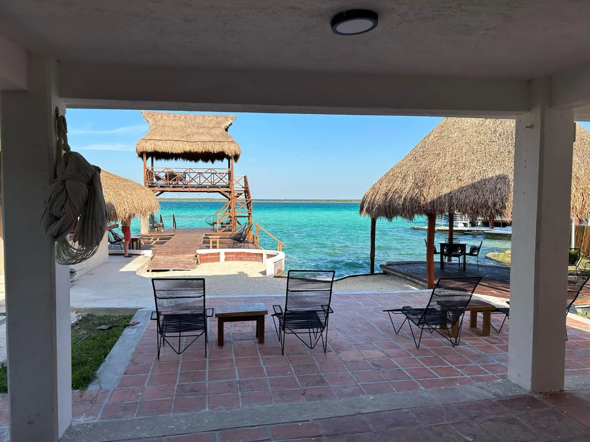 Lake view in Hotel Solana Bacalar Lakefront