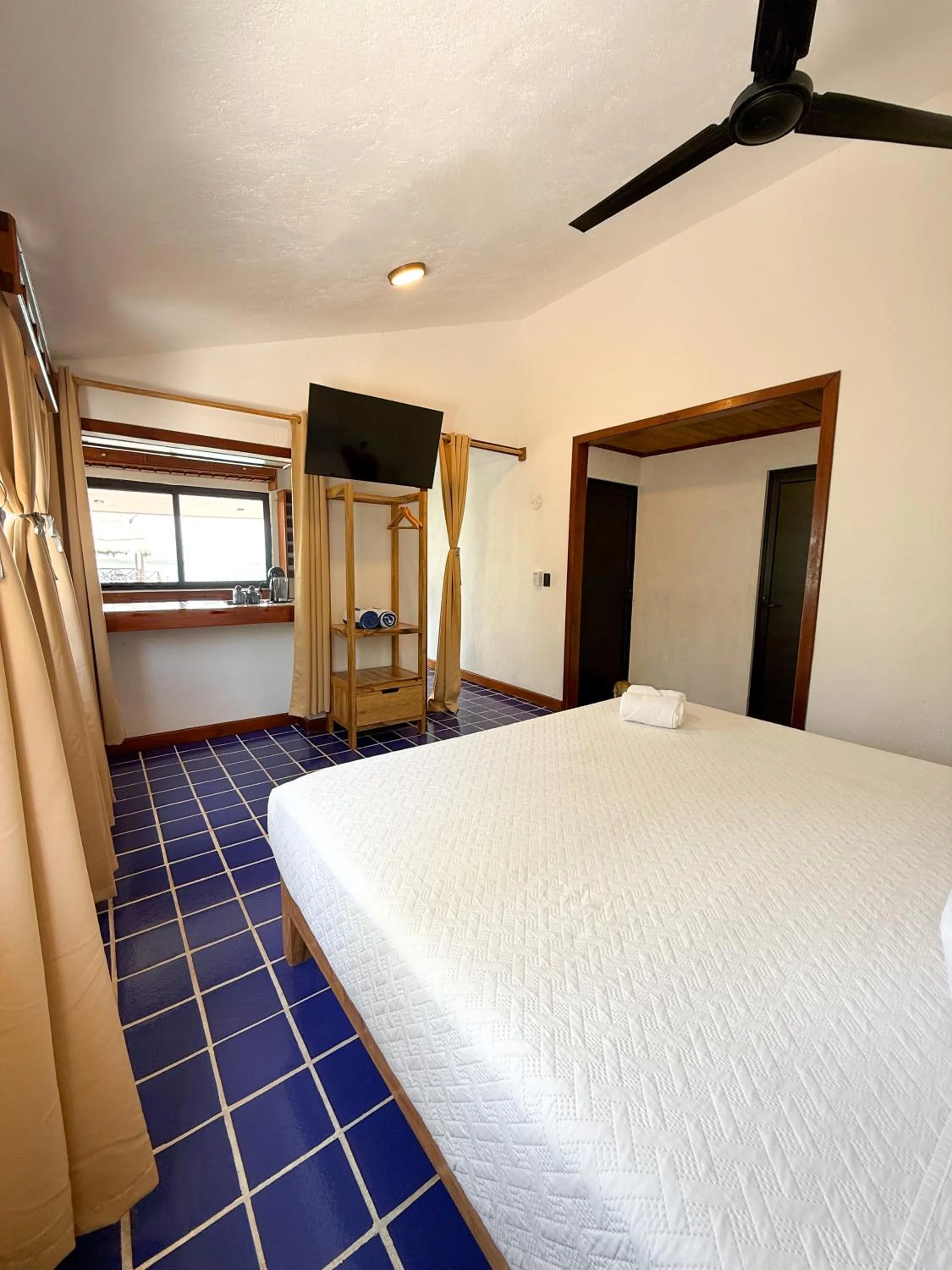 Bed in Hotel Solana Bacalar Lakefront