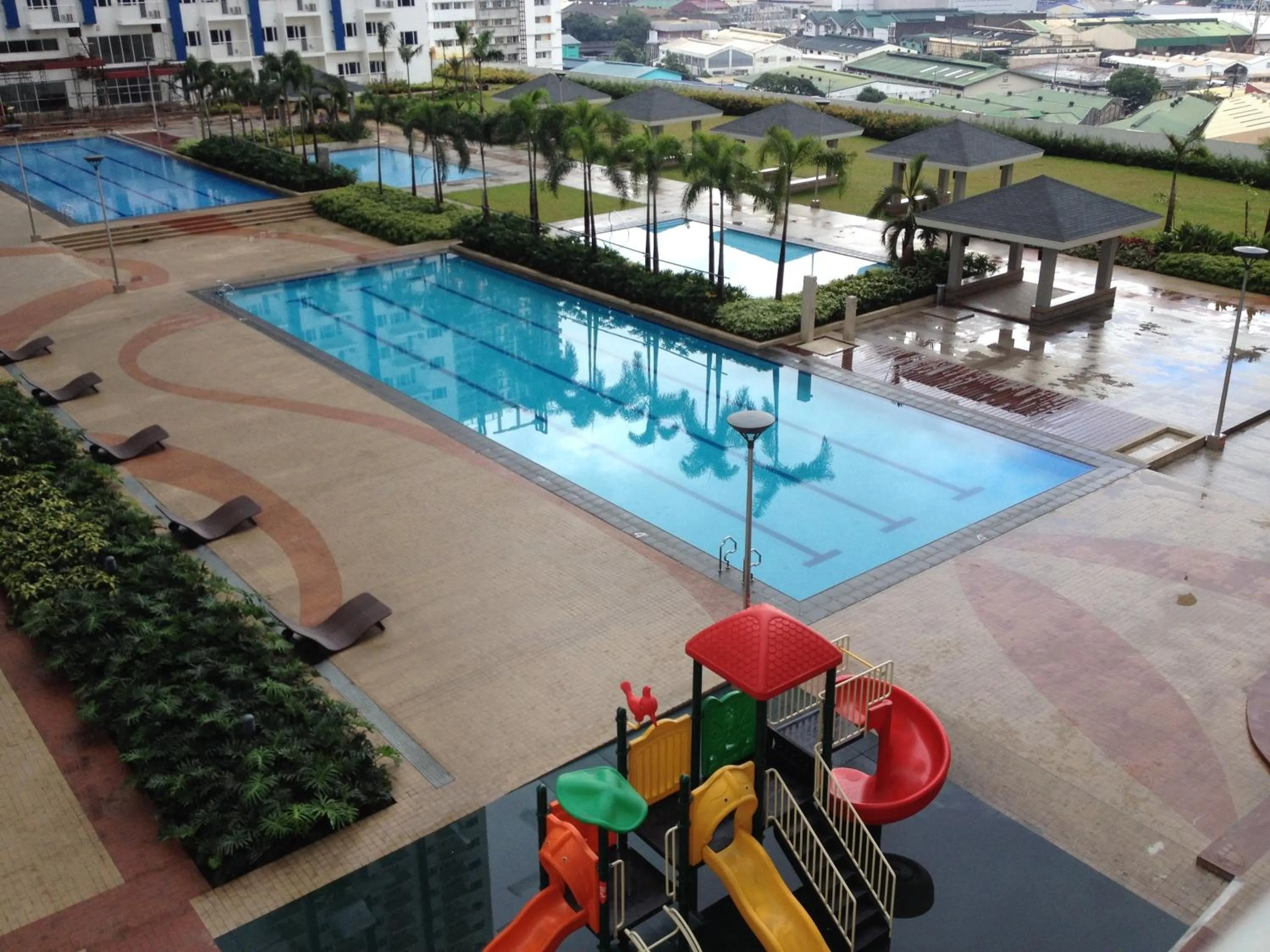 Pool view in Studio Units at SM Light Residences Condo Beside Boni MRT Station