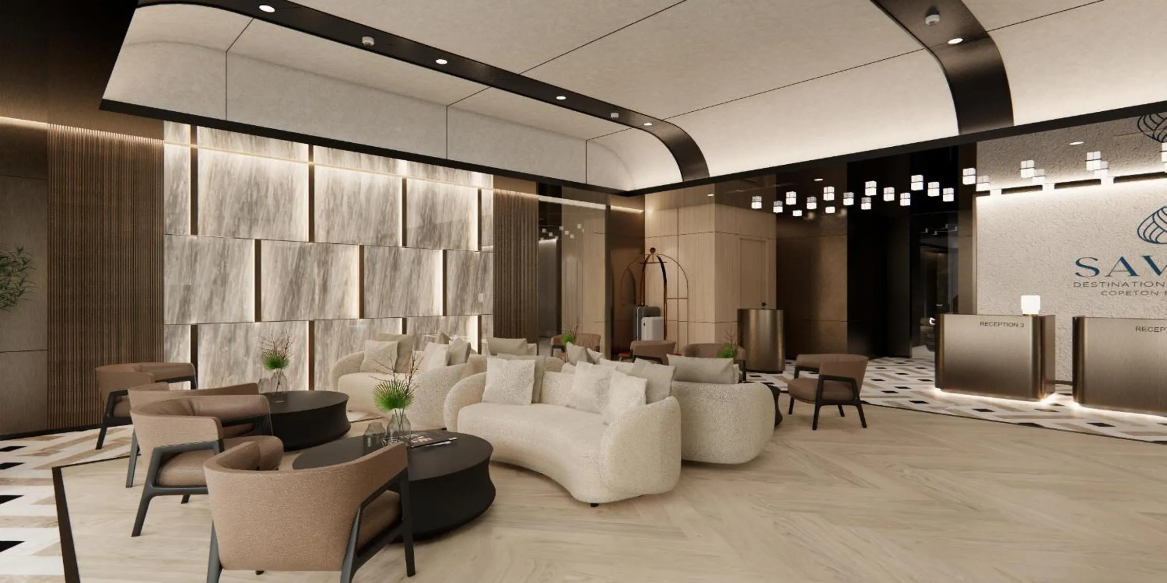 Seating area in Savea Bay City Manila