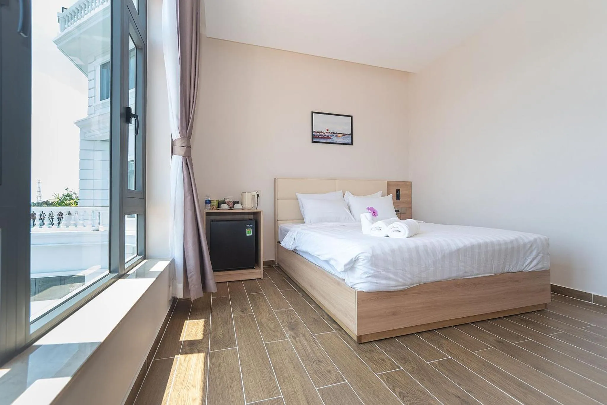 Bed in Bamboo Riverside Boutique Hotel