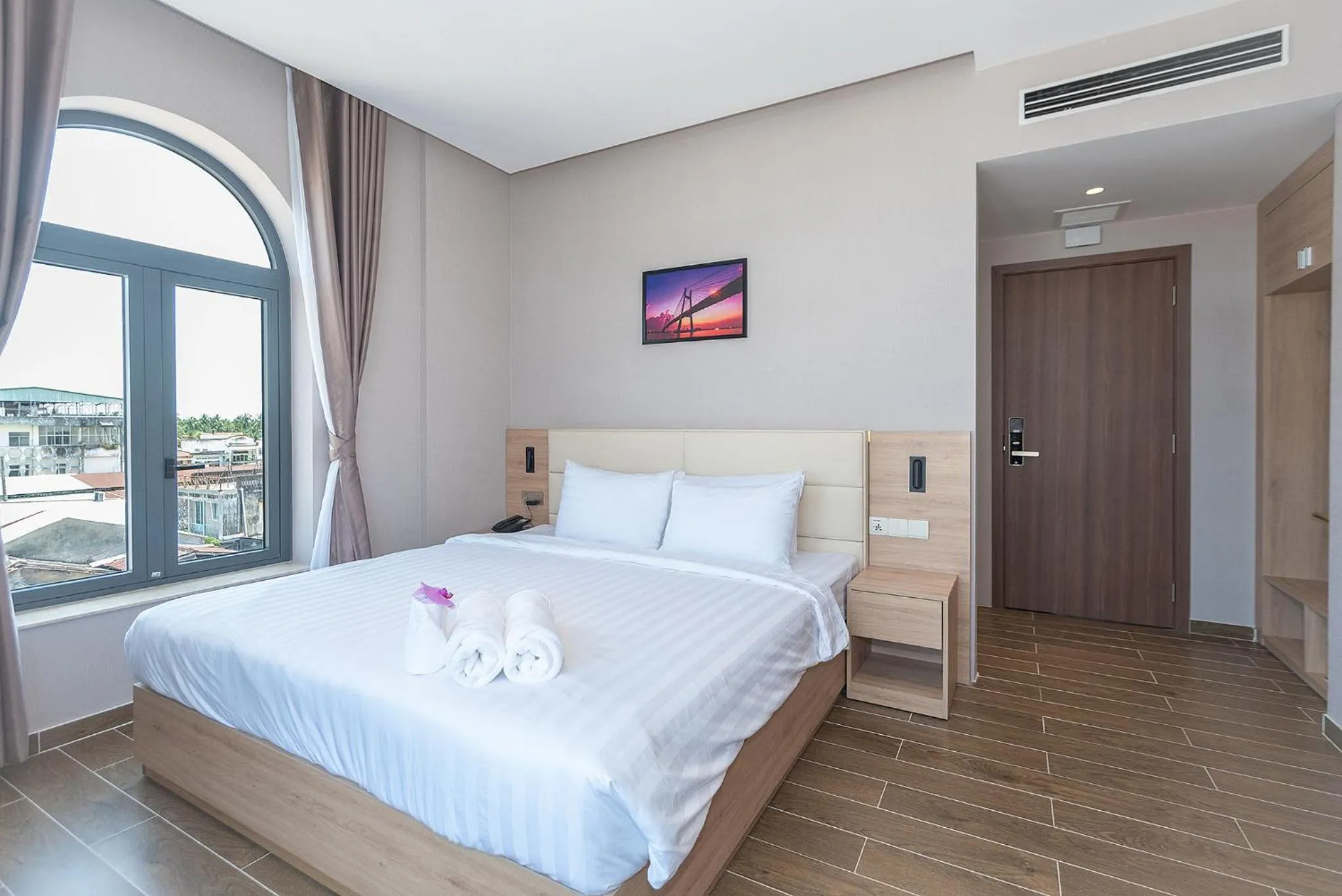 Bed in Bamboo Riverside Boutique Hotel