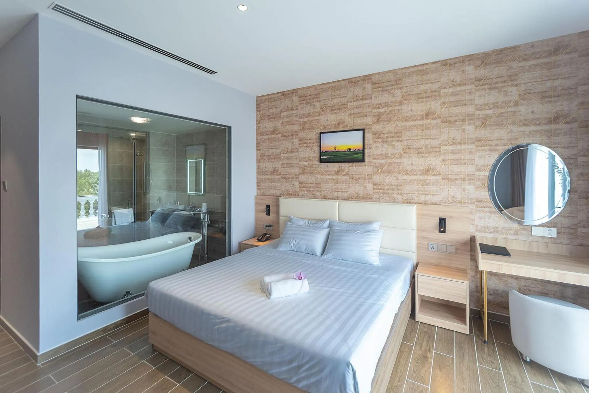 Photo of the whole room, Bed in Bamboo Riverside Boutique Hotel