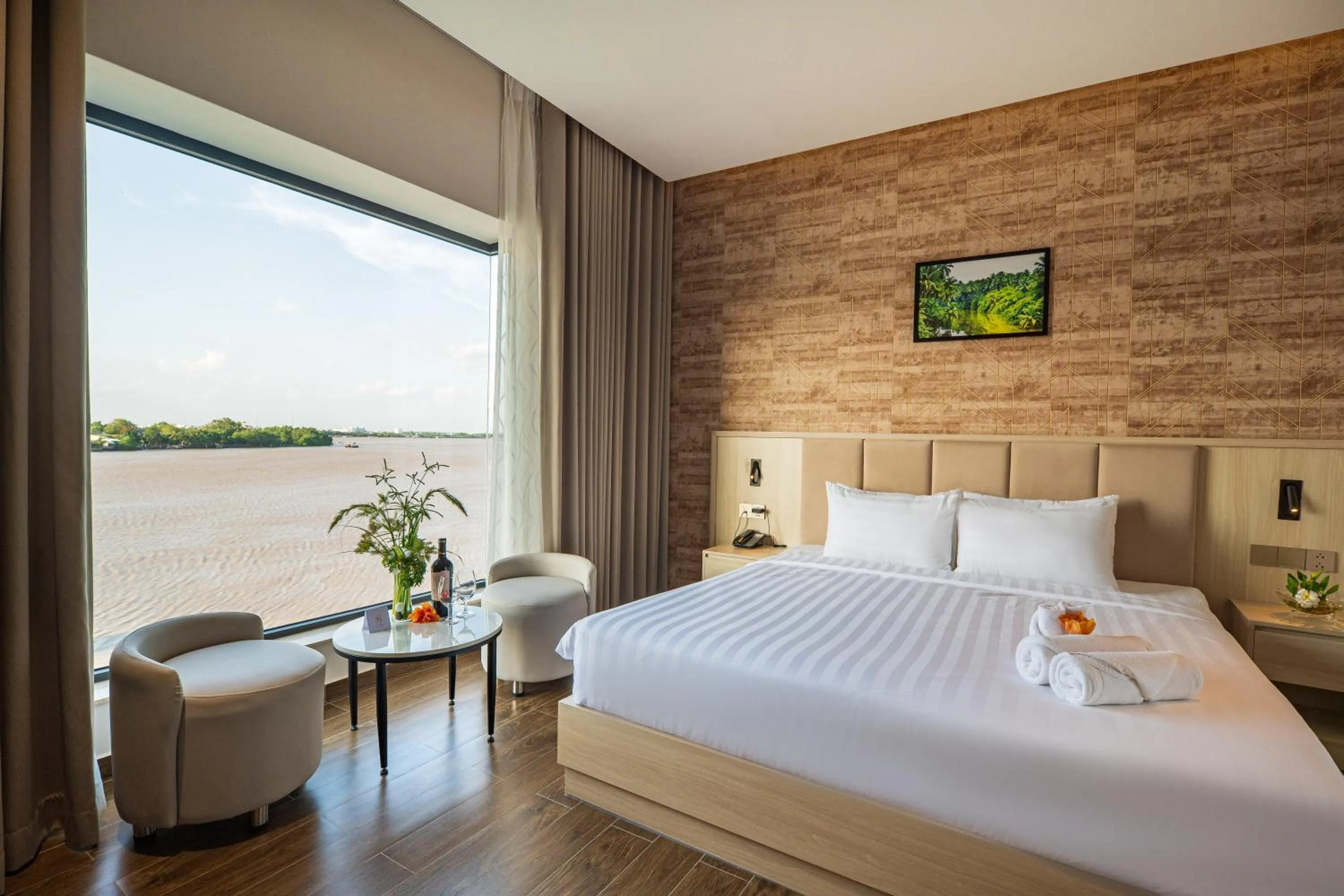 River view, Bed in Bamboo Riverside Boutique Hotel
