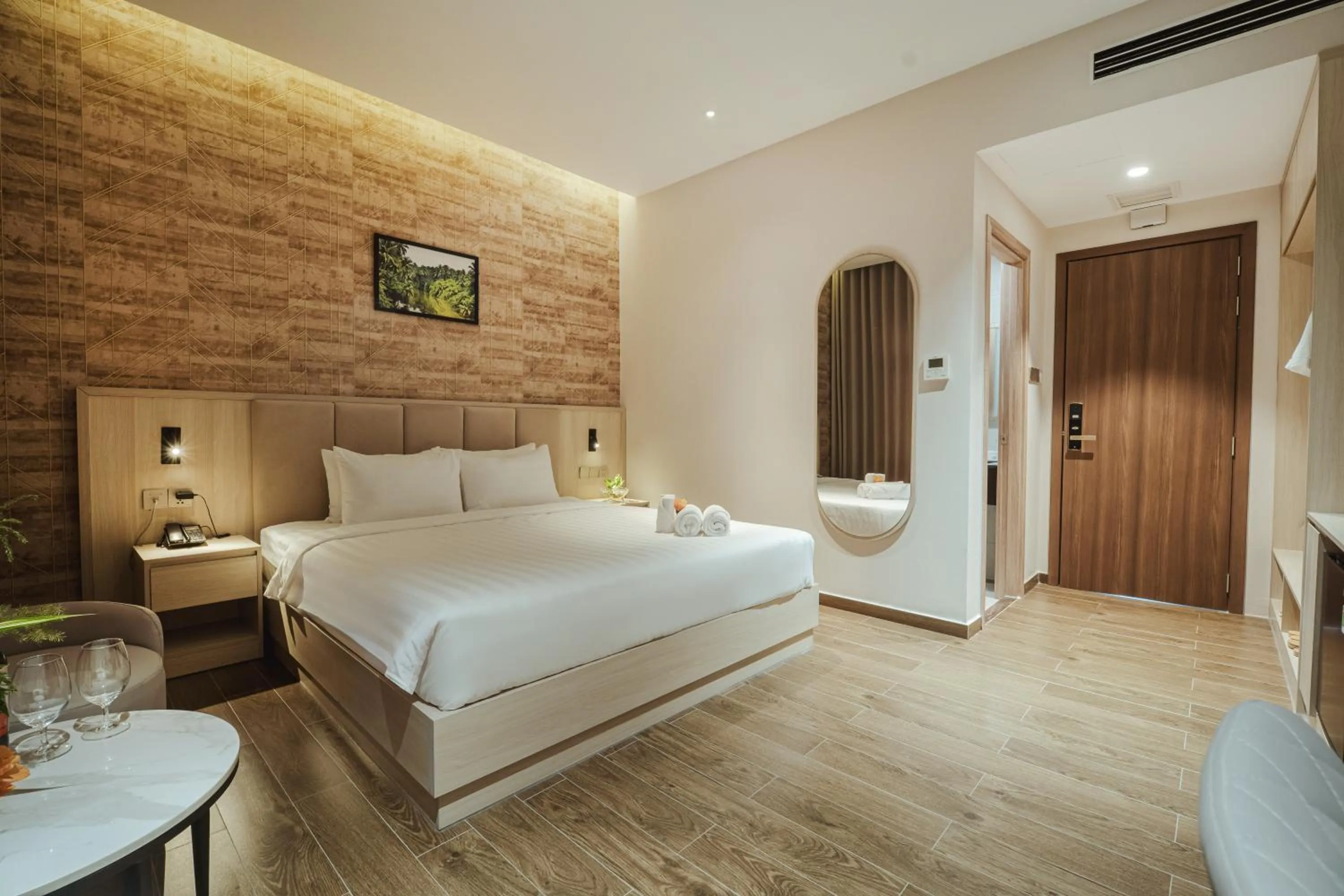 Bed in Bamboo Riverside Boutique Hotel