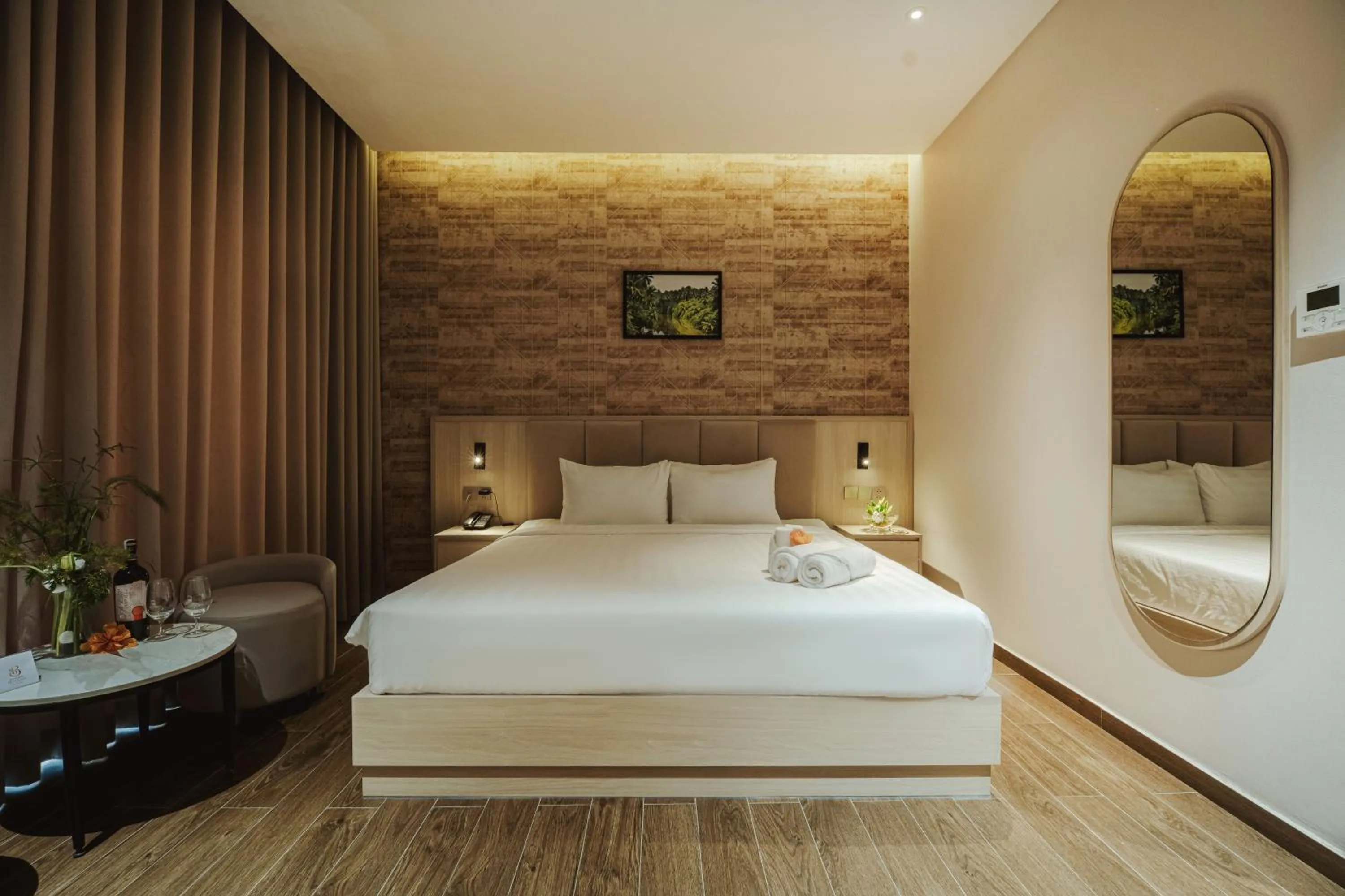 Bed in Bamboo Riverside Boutique Hotel