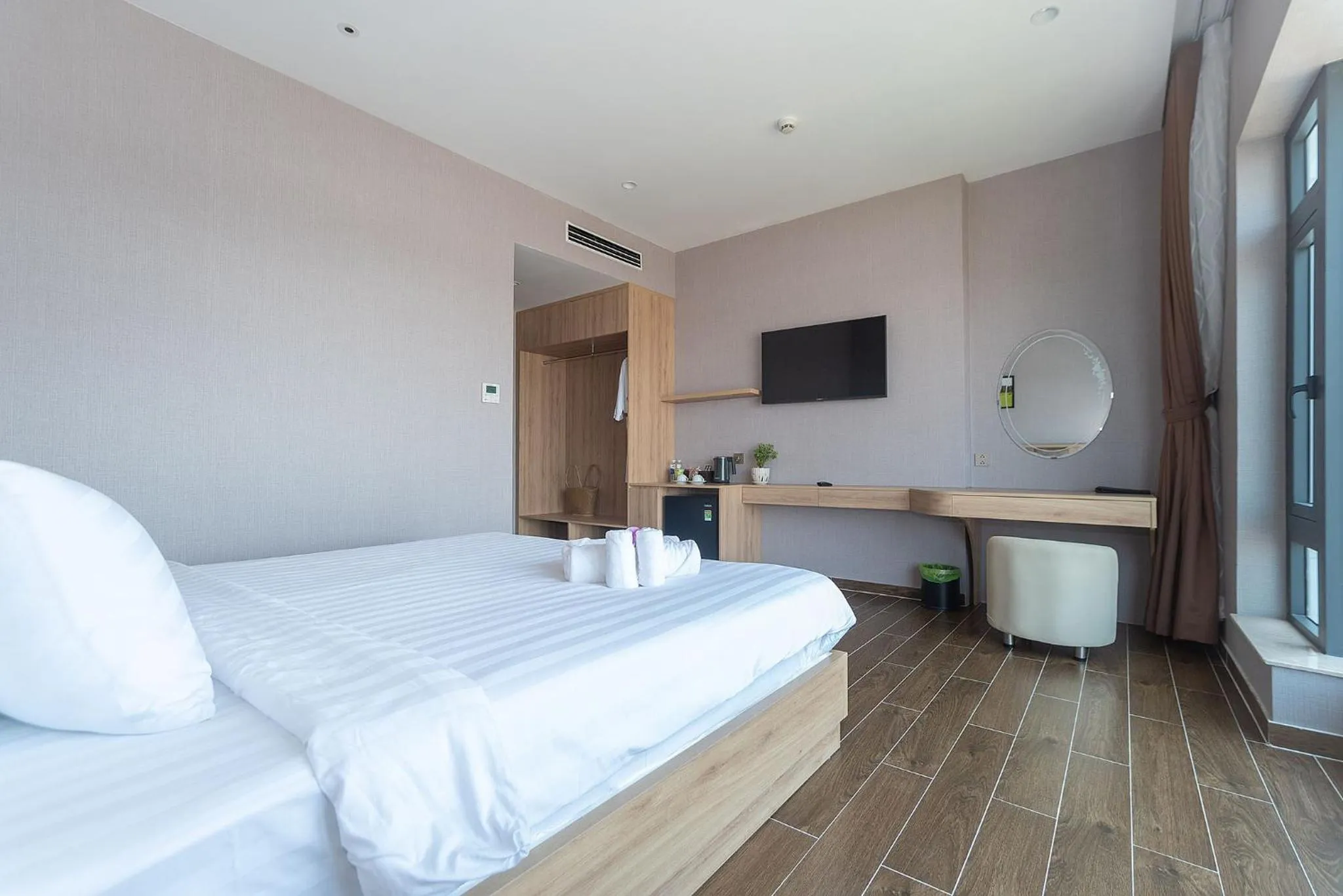 Bed in Bamboo Riverside Boutique Hotel