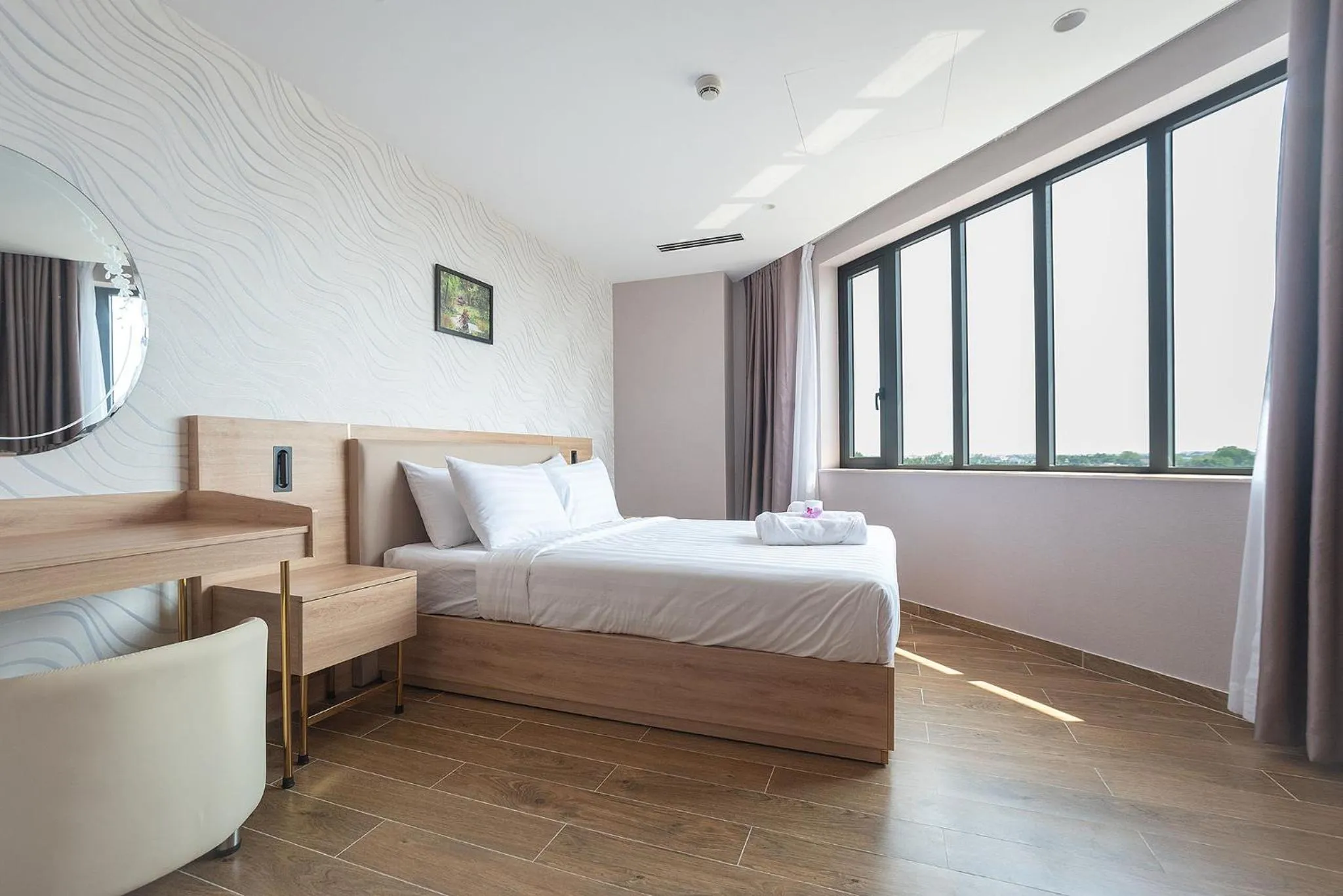 Bed in Bamboo Riverside Boutique Hotel