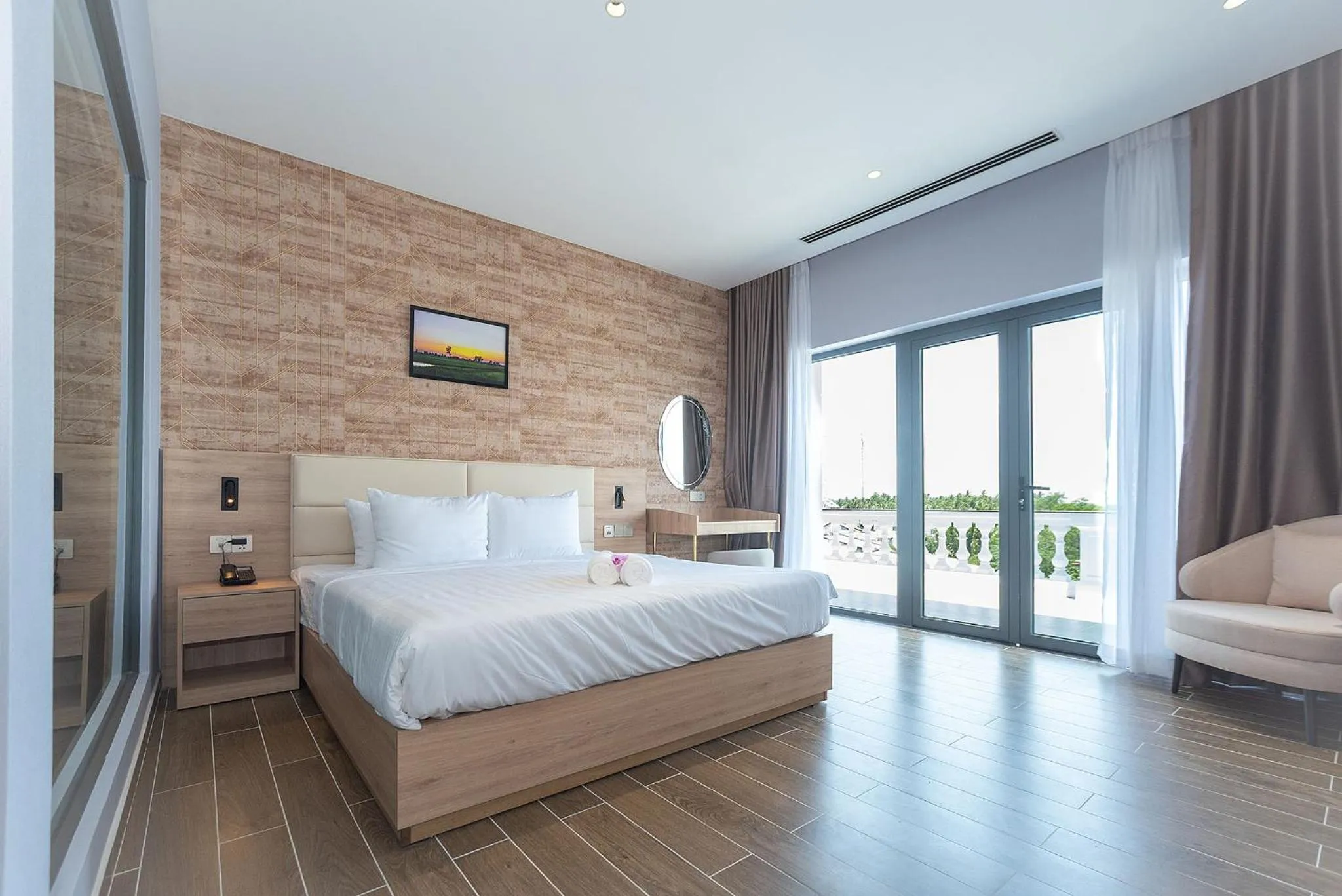 Bed in Bamboo Riverside Boutique Hotel