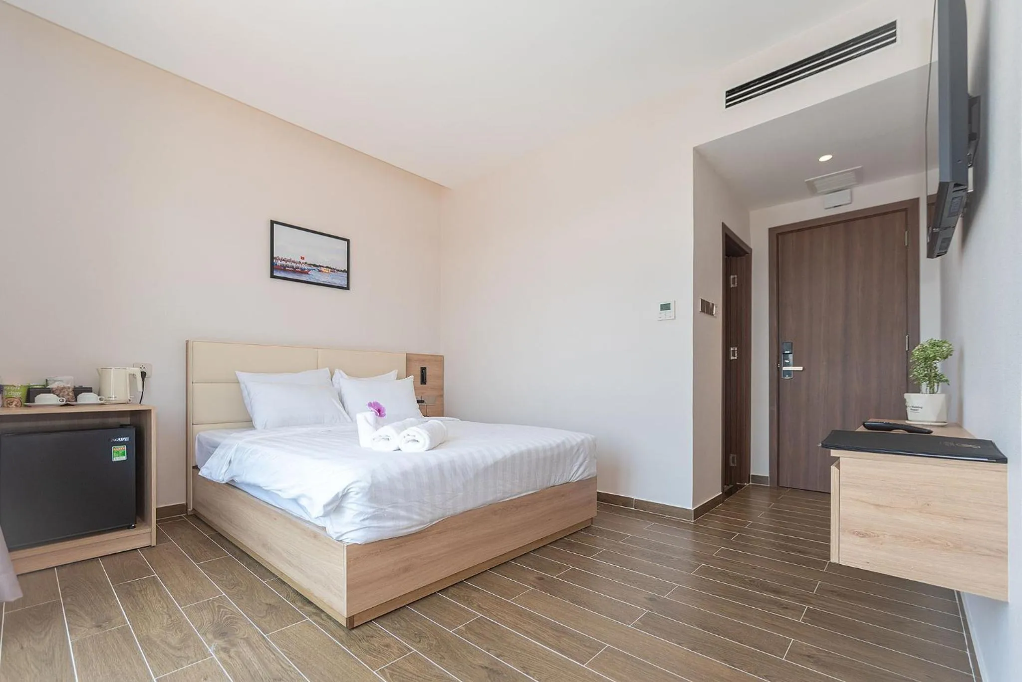 Bed in Bamboo Riverside Boutique Hotel