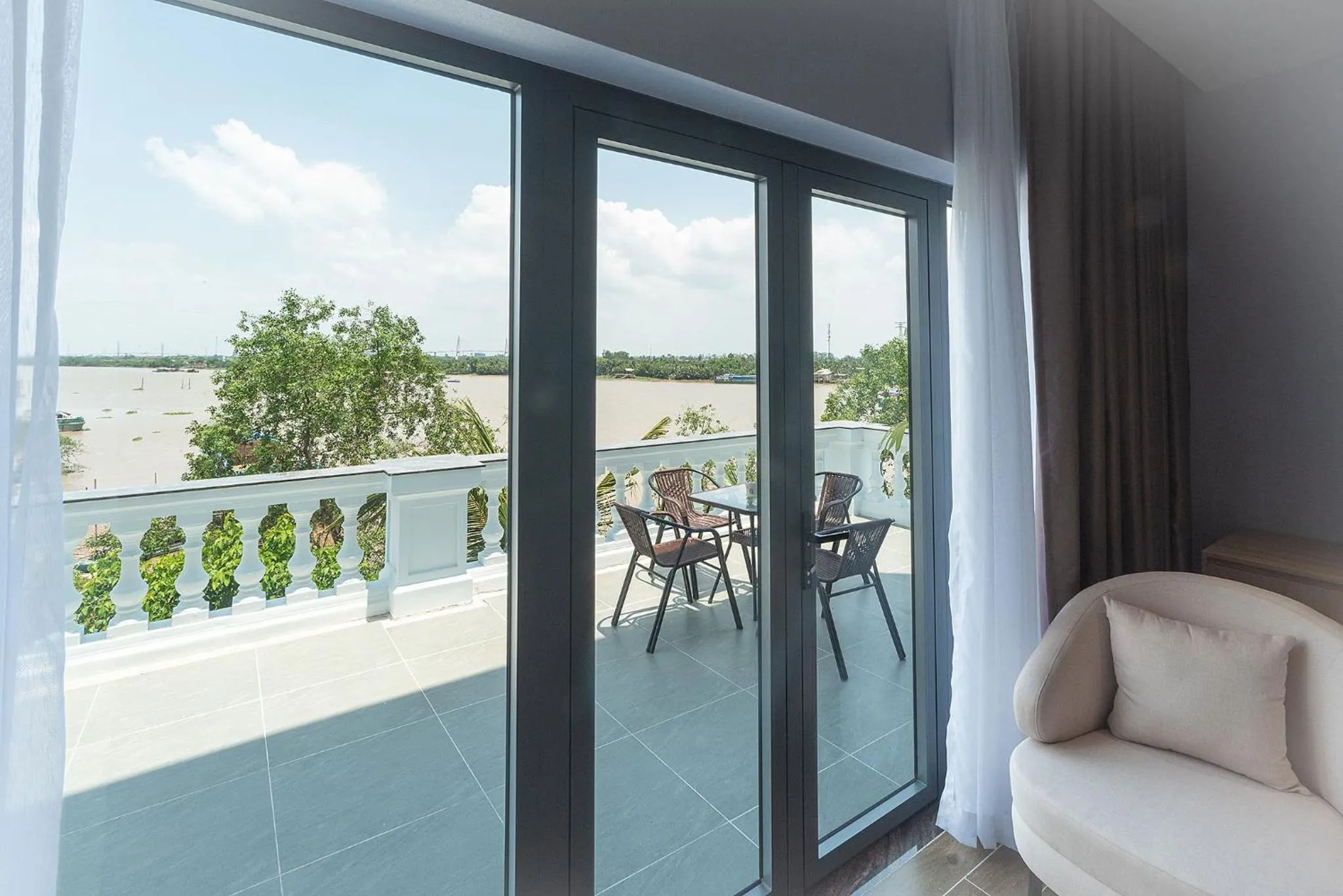 Balcony/Terrace in Bamboo Riverside Boutique Hotel