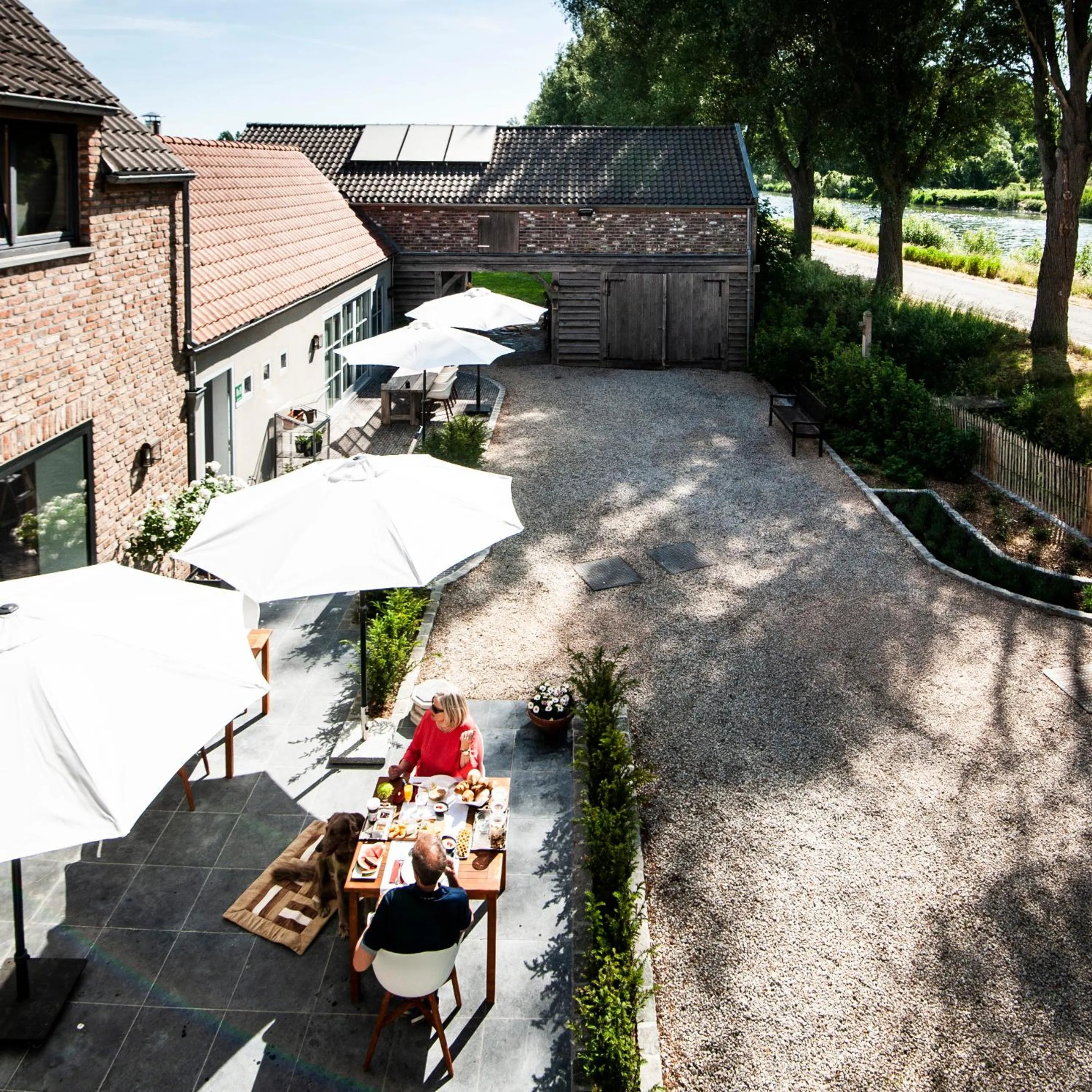 River view in B&B Scheldekant