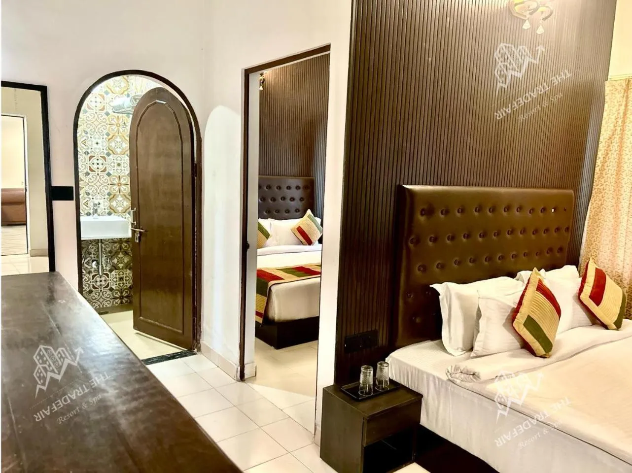 Bed in THE TRADEFAIR - RESORT AND SPA, Jaipur